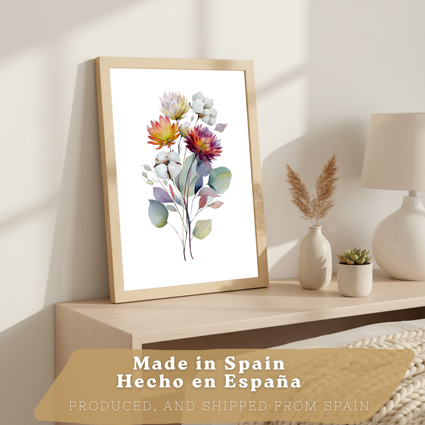 Nacnic Set De 3 Cuadros De Arte Botanico. Laminas Decorativas Pared Floral. Poster De Pared De Flores Modernas. Laminas Decorativas Pared Para Salón Y Dormitorio