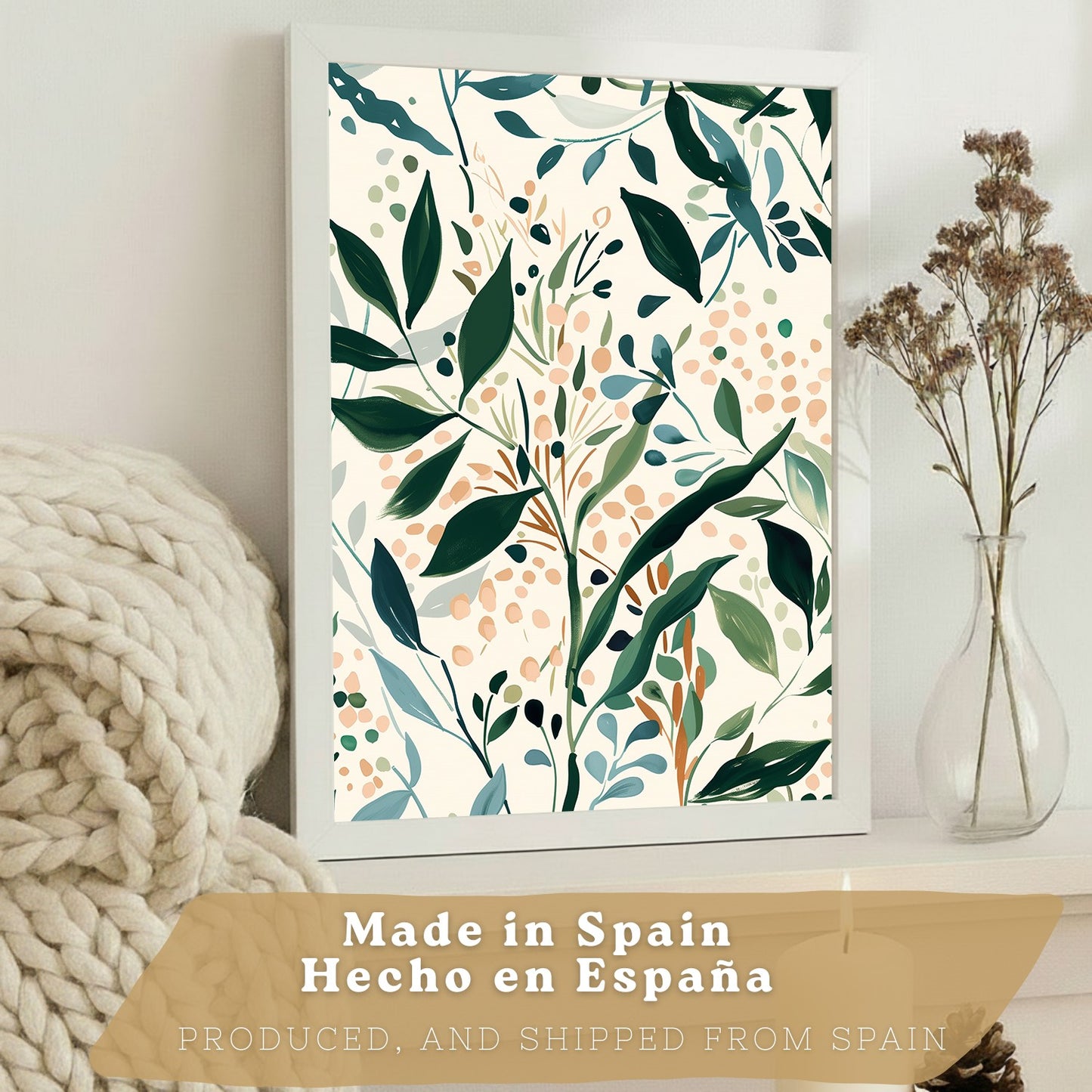 Juego de 3 laminas decorativas pared estilo floral. Cuadros Salon modernos - Posters decorativos tonos pastel. Arboles y paisaje Matisse. Decoración Dormitorios.
