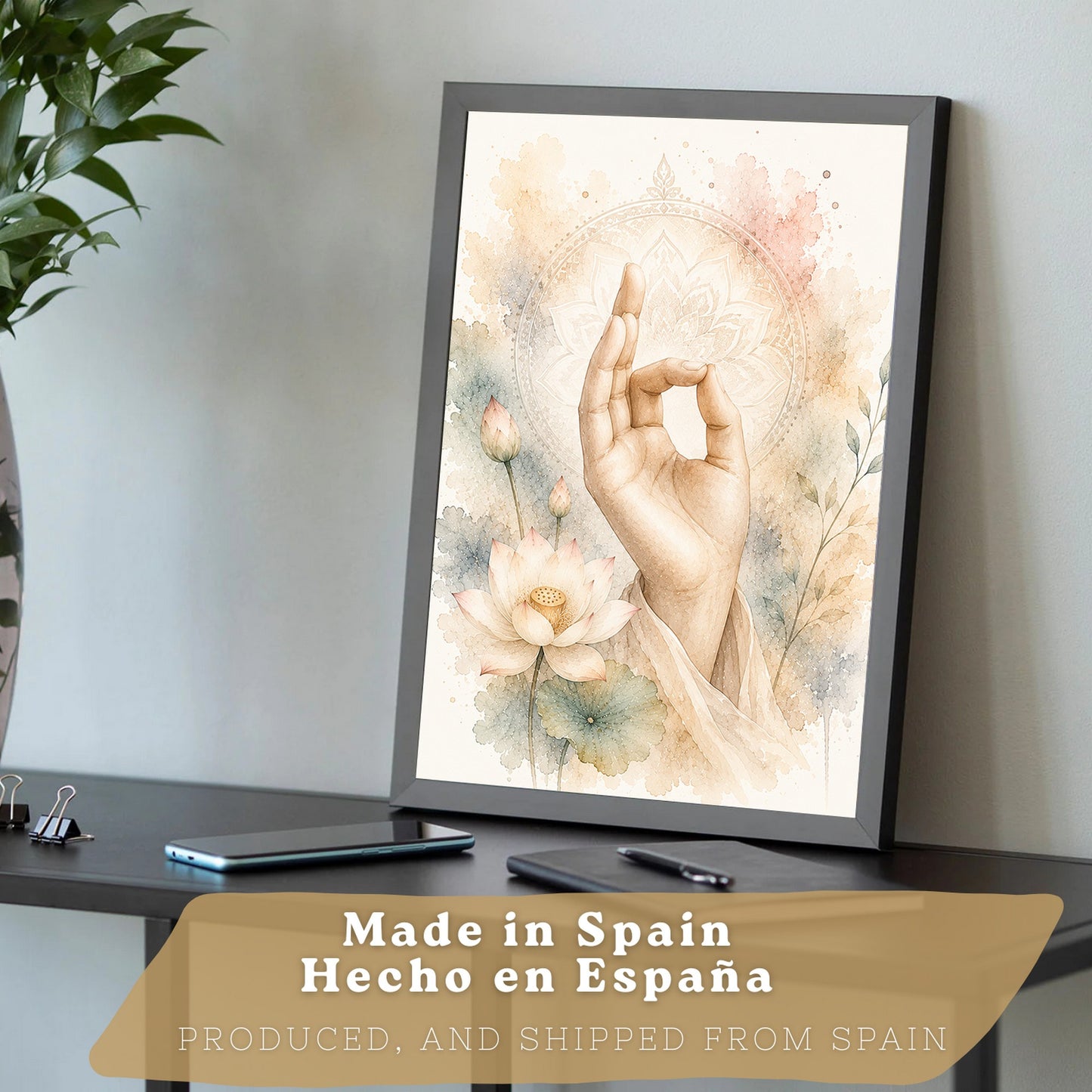Posters Espirituales con Buda, Yin Yang y Arte de Meditación