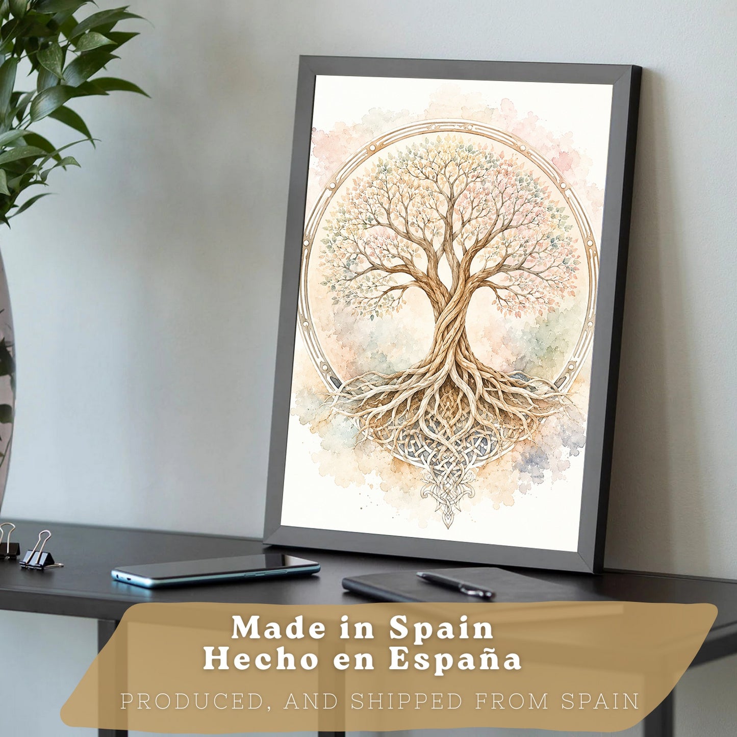 Posters Espirituales con Buda, Ganesha y Arte del Árbol de la Vida