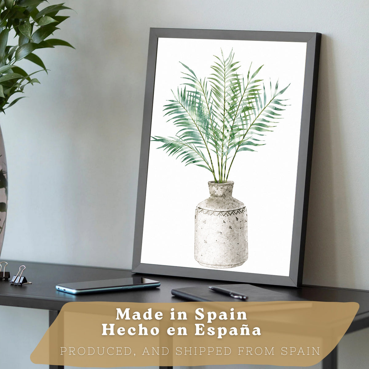 Posters Botánicos con Arte de Palma, Eucalipto y Olivo