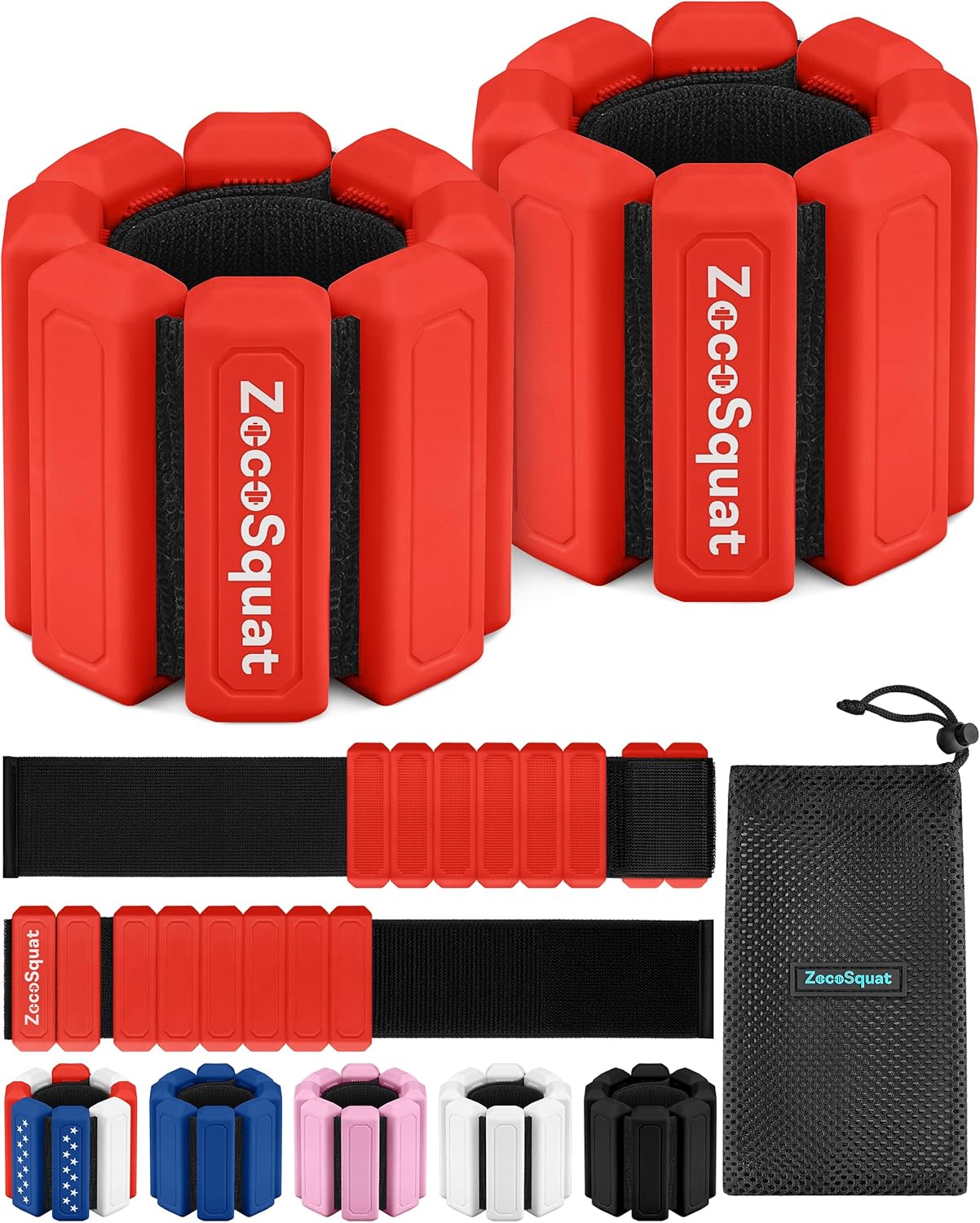 Pesas para Tobillos y Muñecas para Mujeres en Casa – Pesas para Brazos y Piernas, Diseño Antideslizante, Juego de 2 (1 lb cada una)