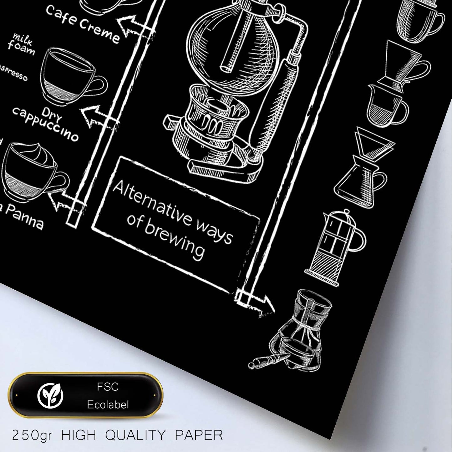 Láminas de café. Poster con diseño Espresso.-Artwork-Nacnic-Nacnic Estudio SL