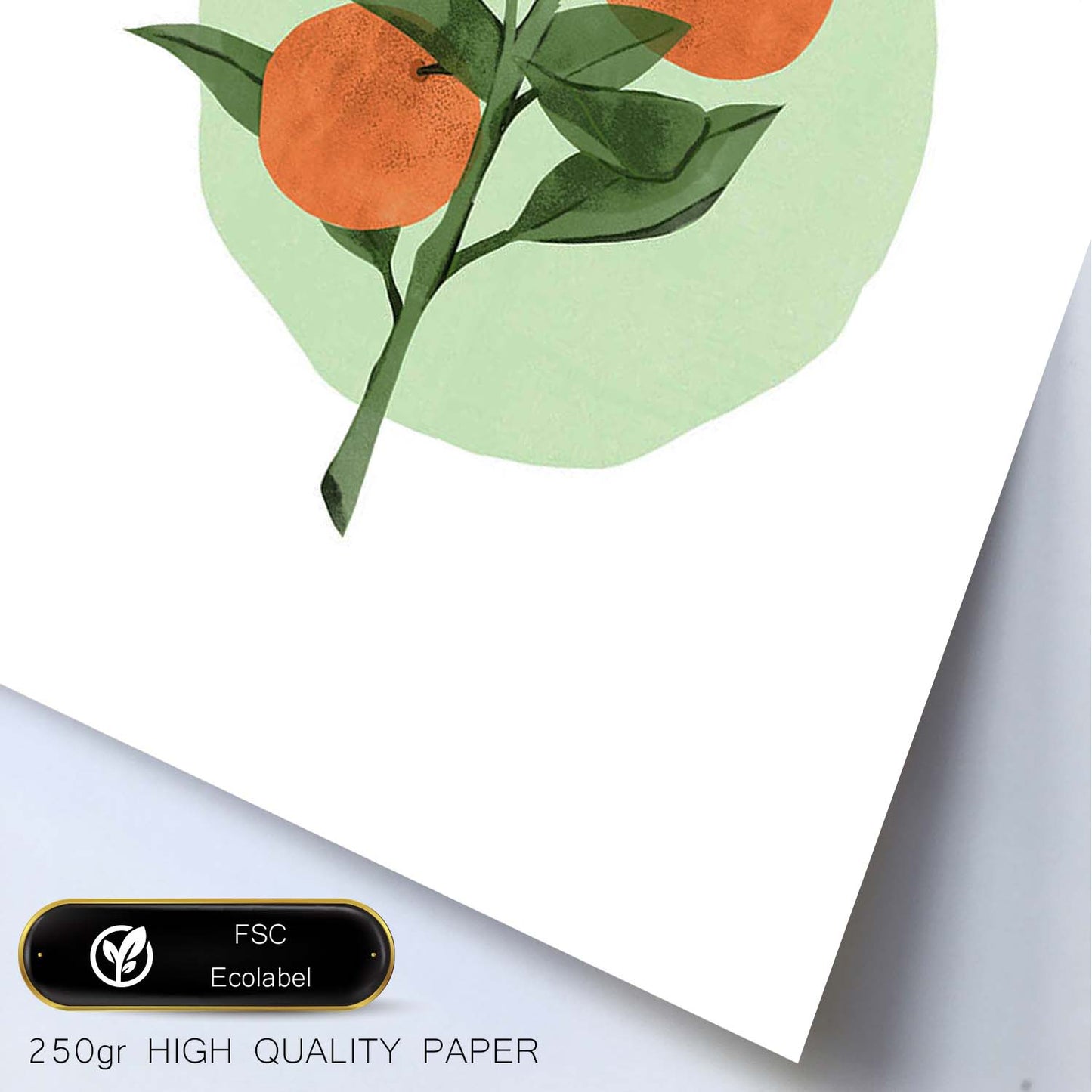 Lámina Botánica acuarela 7. Pósters con ilustraciones de plantas y flores en estilo acuarela.-Artwork-Nacnic-Nacnic Estudio SL