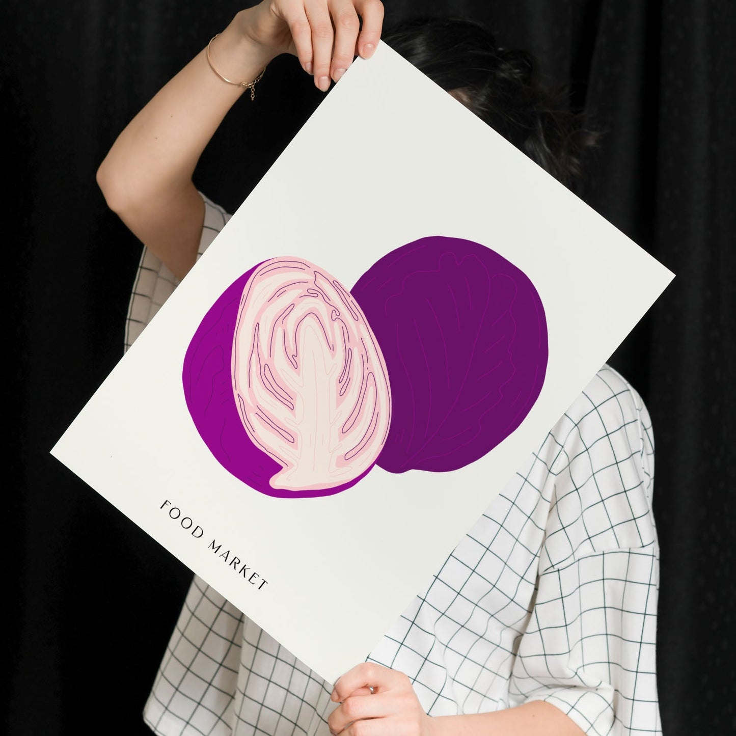 Purple Cabbage-Artwork-Nacnic-Nacnic Estudio SL