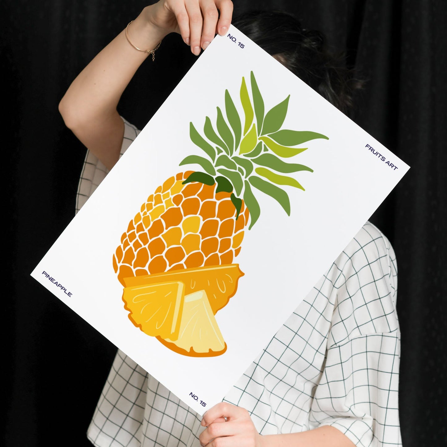 Pineapple with sliced-Artwork-Nacnic-Nacnic Estudio SL