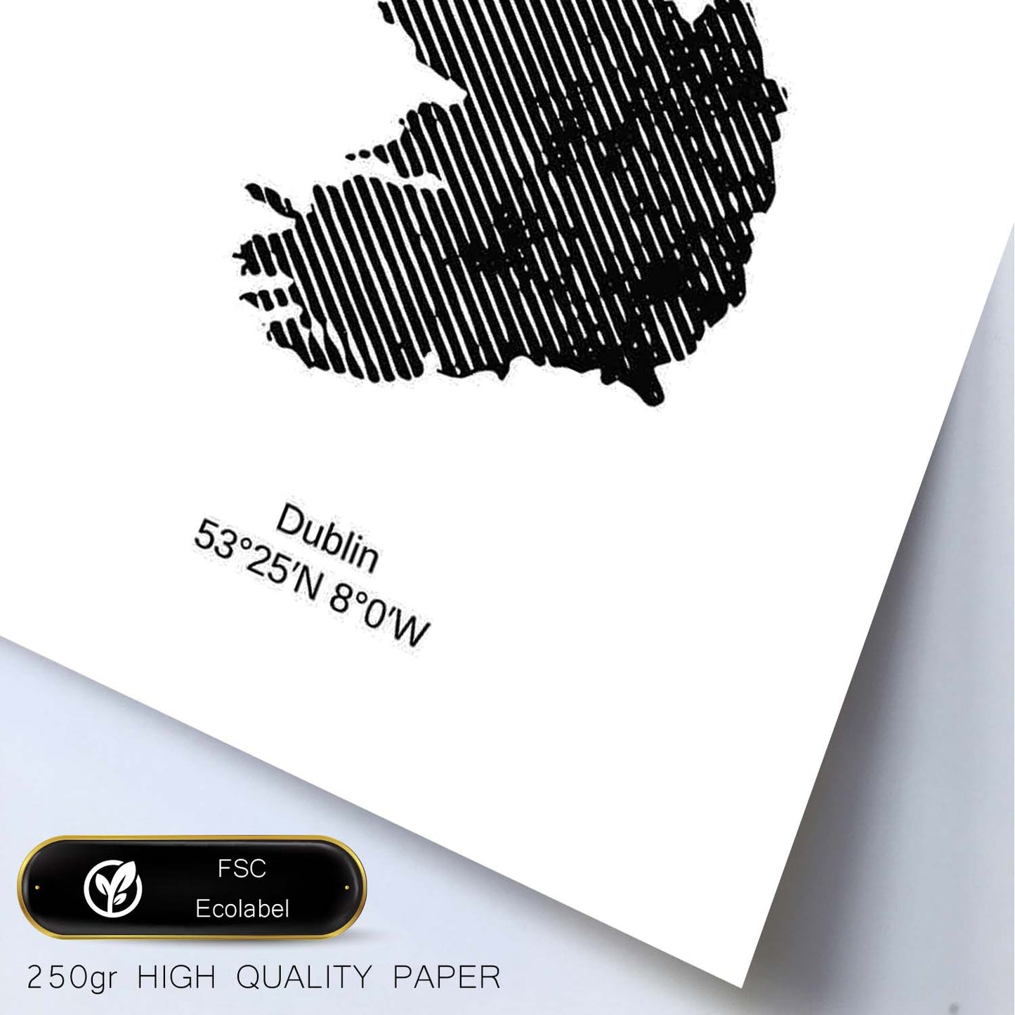 Poster de Irlanda. Láminas de paises y continentes del mundo.-Artwork-Nacnic-Nacnic Estudio SL