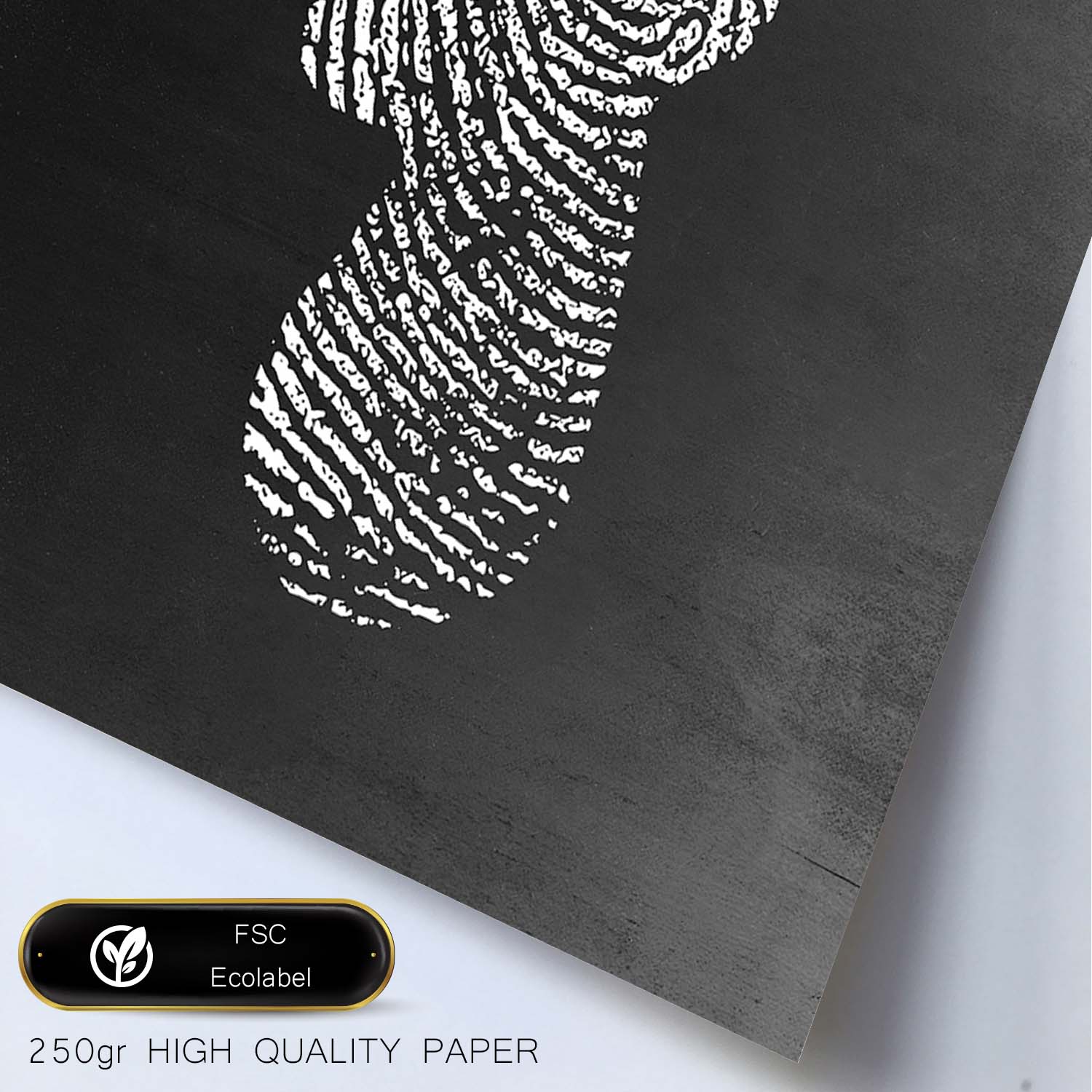 Lámina blanco y negro Ciervo deer en Poster con fondo negro estilo pizarra. Papel 250 gr y tintas de alta calidad.-Artwork-Nacnic-Nacnic Estudio SL