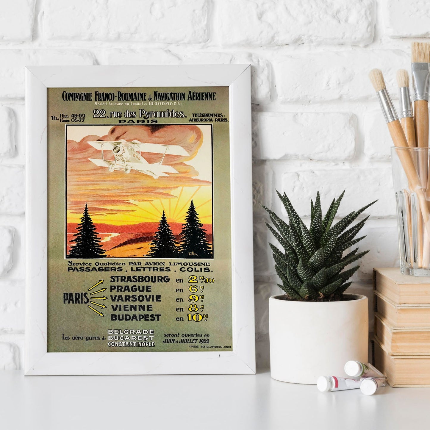 Affiche_Compagnie_Franco_Roumaine_de_navigation_aerienne-Artwork-Nacnic-Nacnic Estudio SL