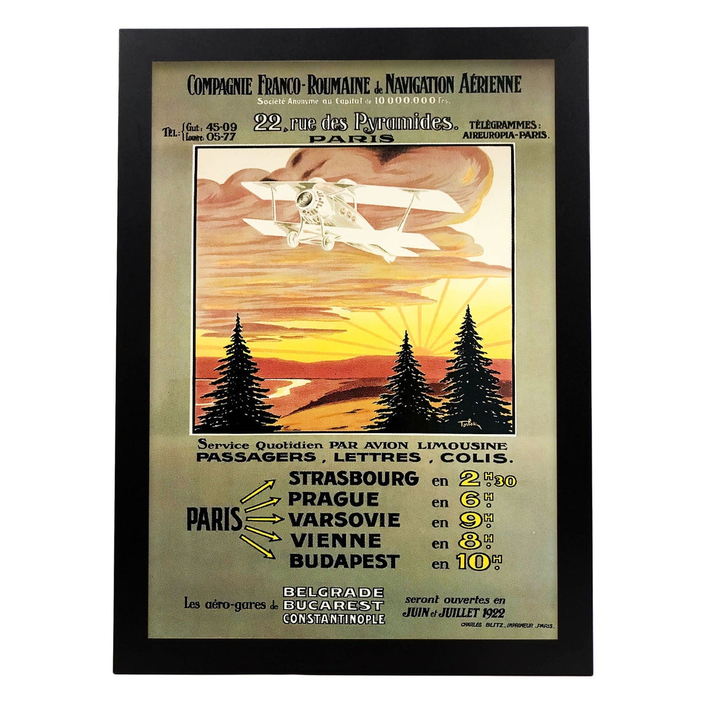 Affiche_Compagnie_Franco_Roumaine_de_navigation_aerienne-Artwork-Nacnic-A3-Sin marco-Nacnic Estudio SL