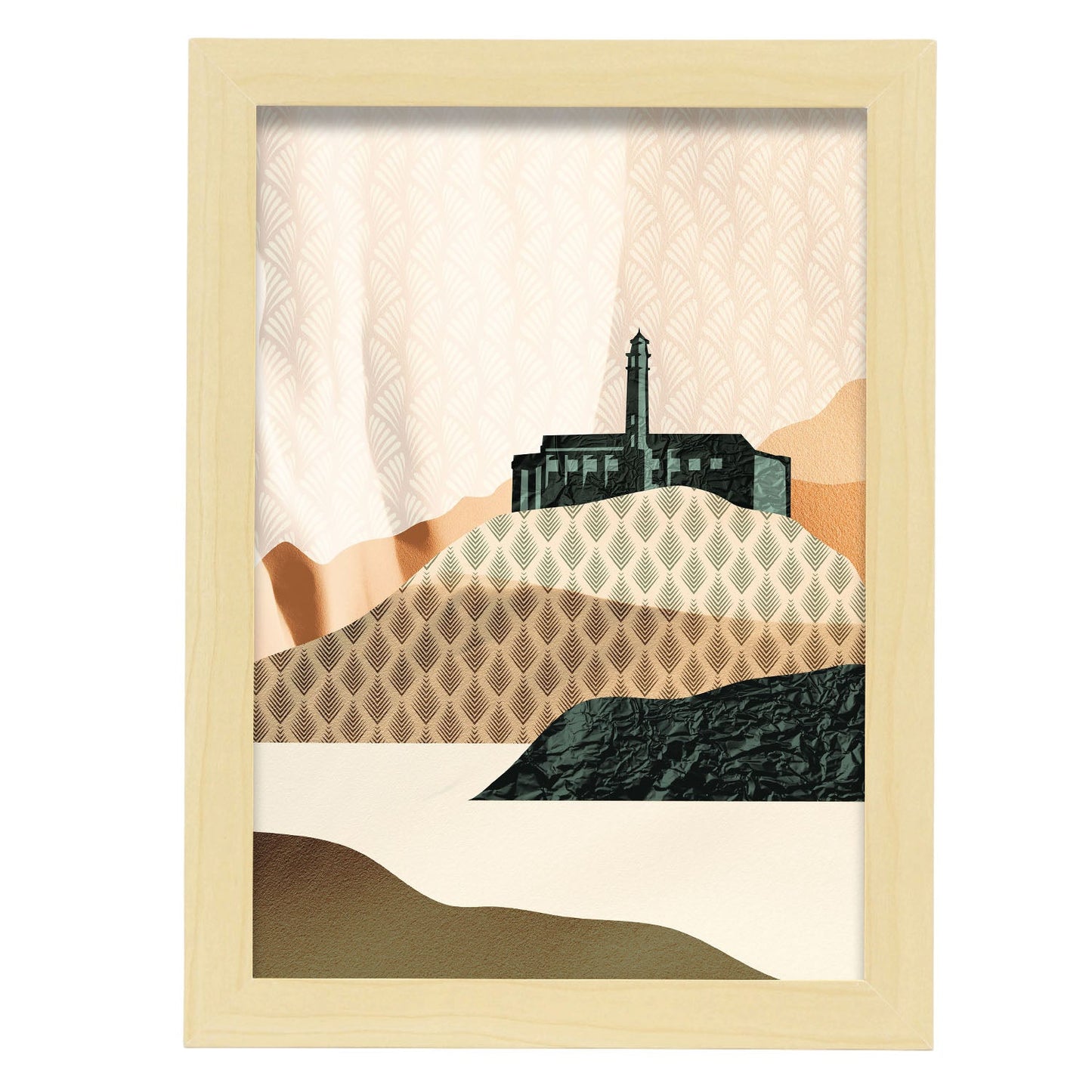 Alcatraz-Artwork-Nacnic-A4-Marco Madera clara-Nacnic Estudio SL
