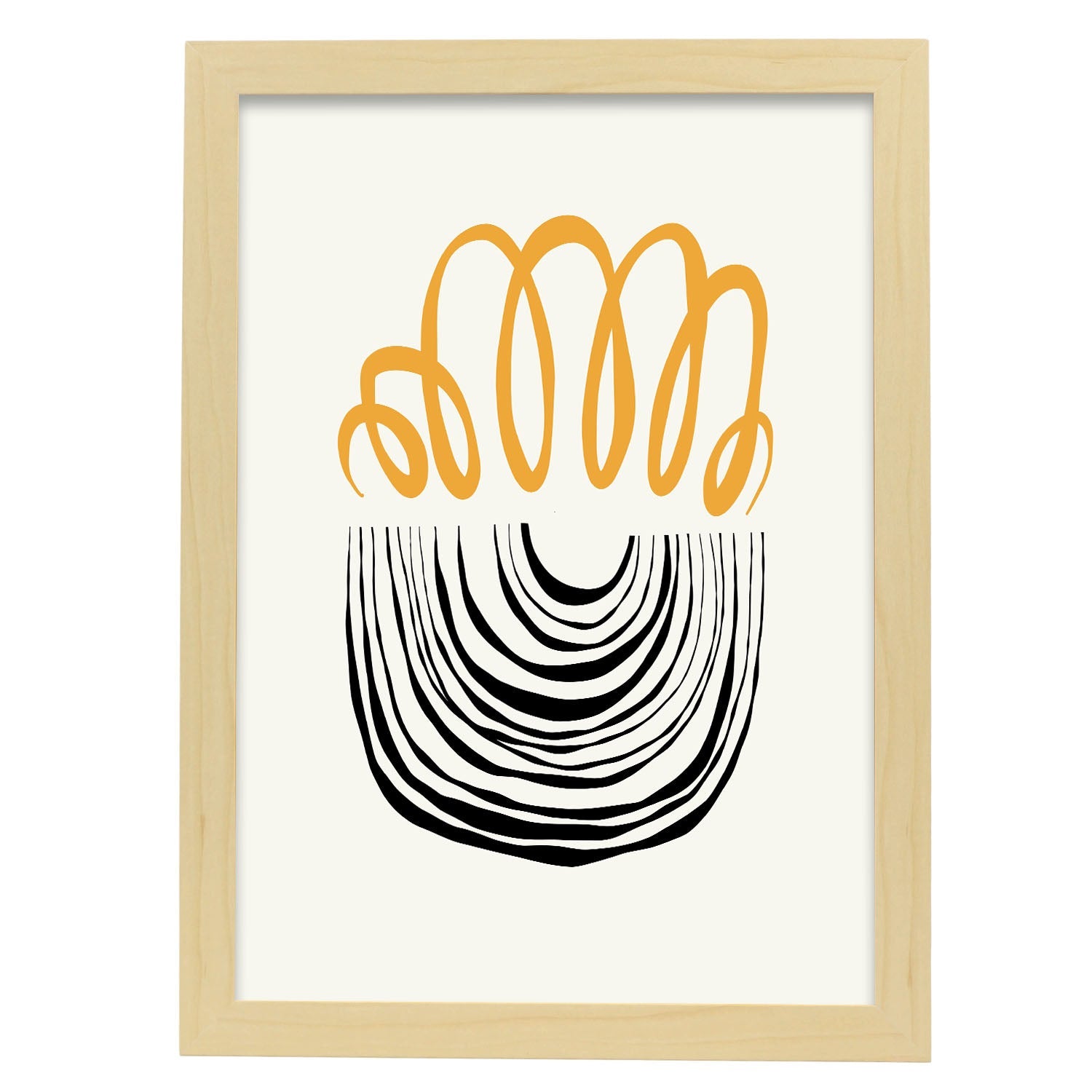 Alluring-Artwork-Nacnic-A3-Marco Madera clara-Nacnic Estudio SL