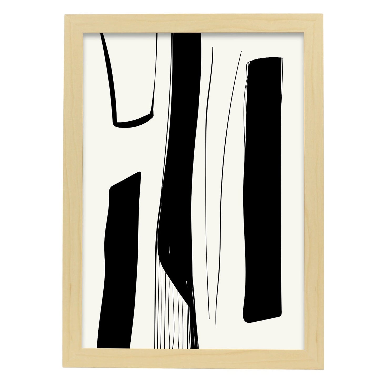Alluring-Artwork-Nacnic-A3-Marco Madera clara-Nacnic Estudio SL
