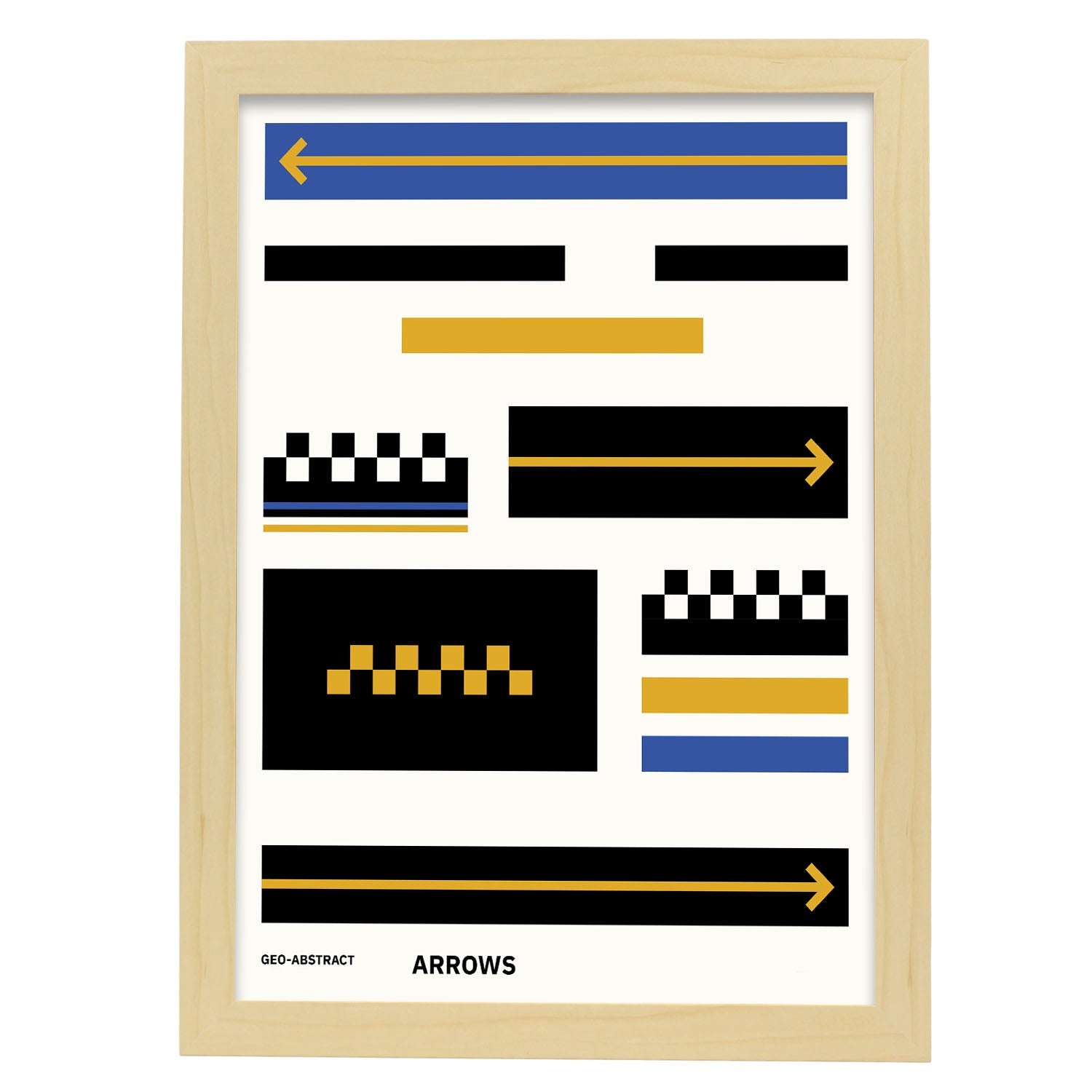 Arrows-Artwork-Nacnic-A3-Marco Madera clara-Nacnic Estudio SL