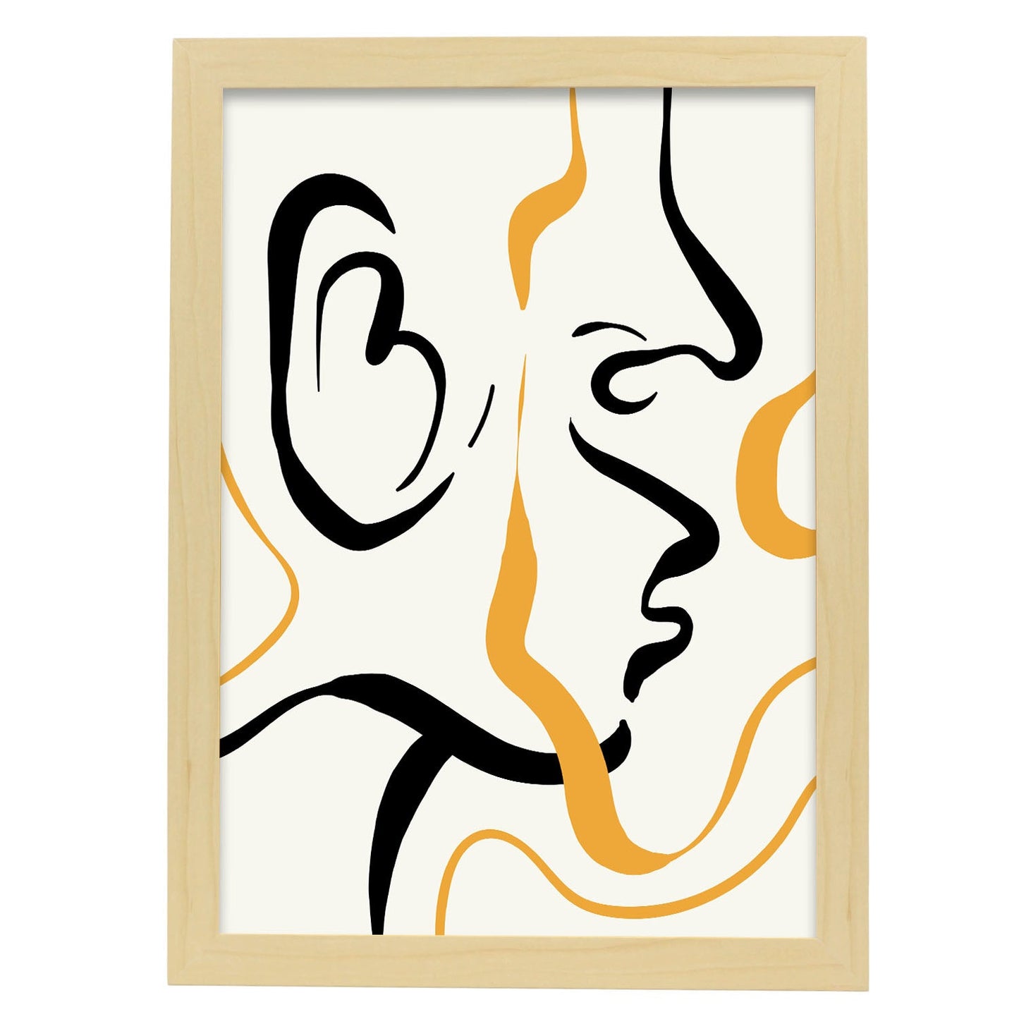 Attractive-Artwork-Nacnic-A3-Marco Madera clara-Nacnic Estudio SL