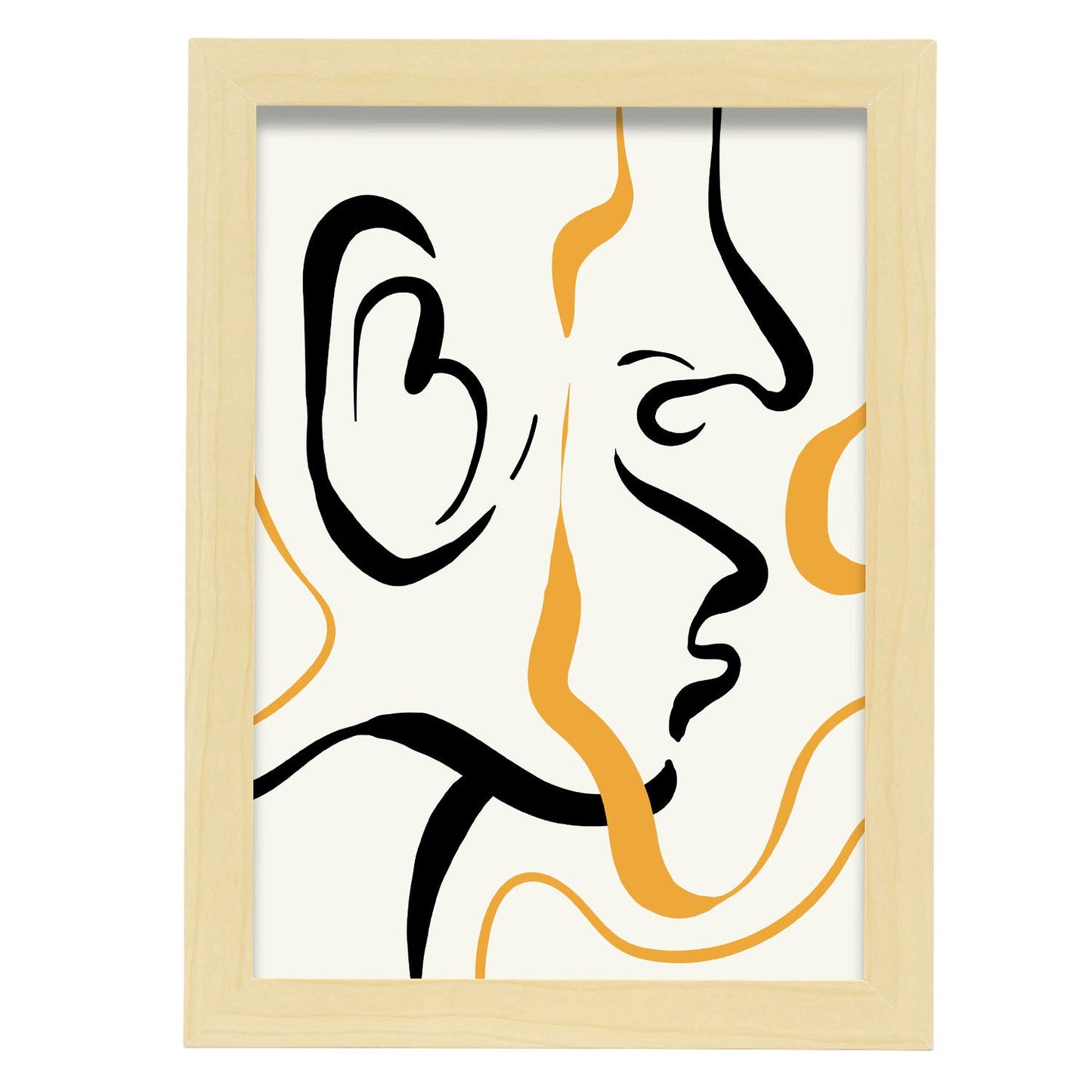 Attractive-Artwork-Nacnic-A4-Marco Madera clara-Nacnic Estudio SL