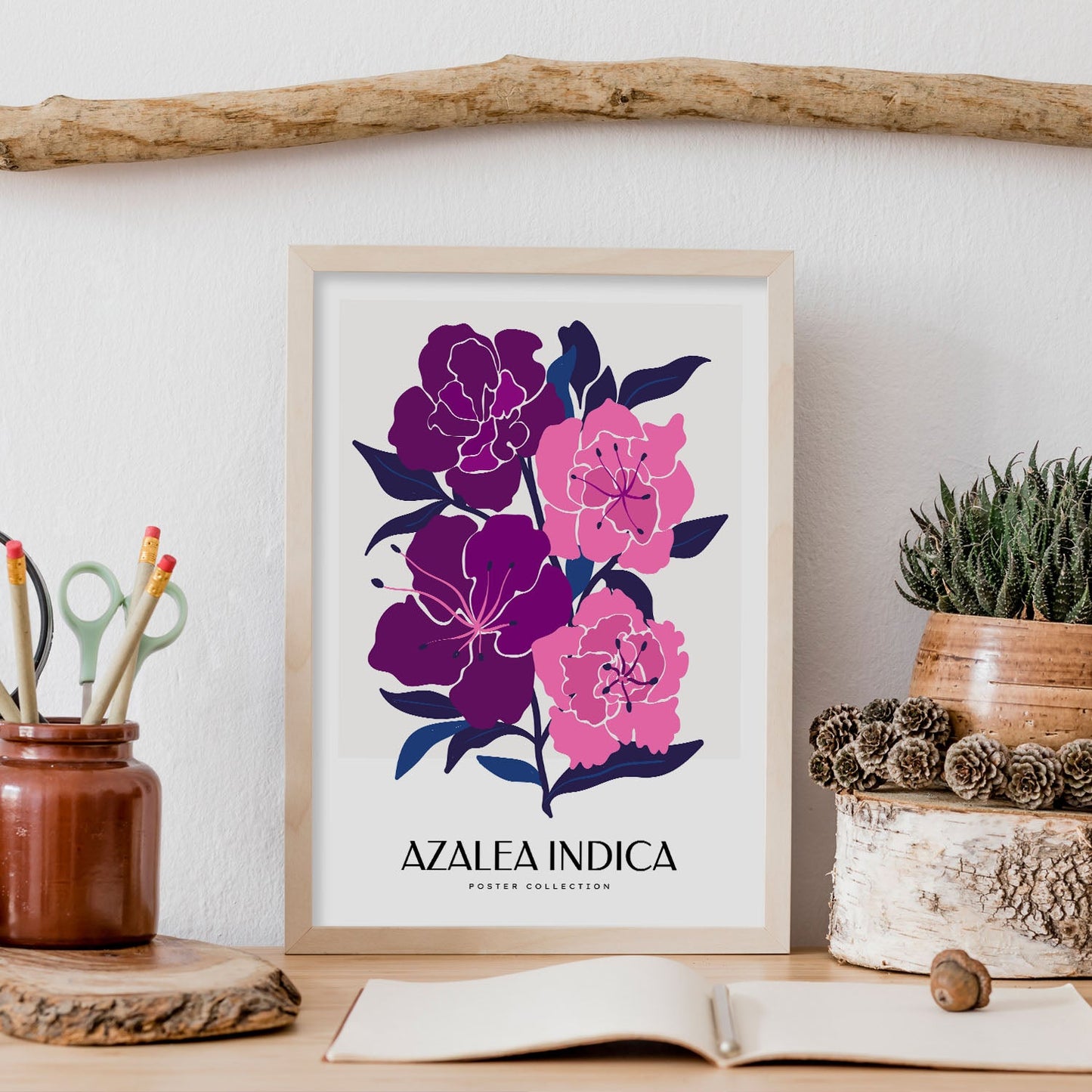 Azalea Indica-Artwork-Nacnic-Nacnic Estudio SL