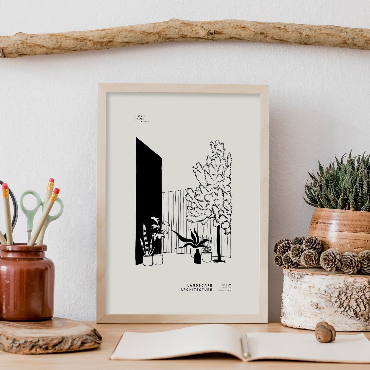 Backyard Plants-Artwork-Nacnic-Nacnic Estudio SL