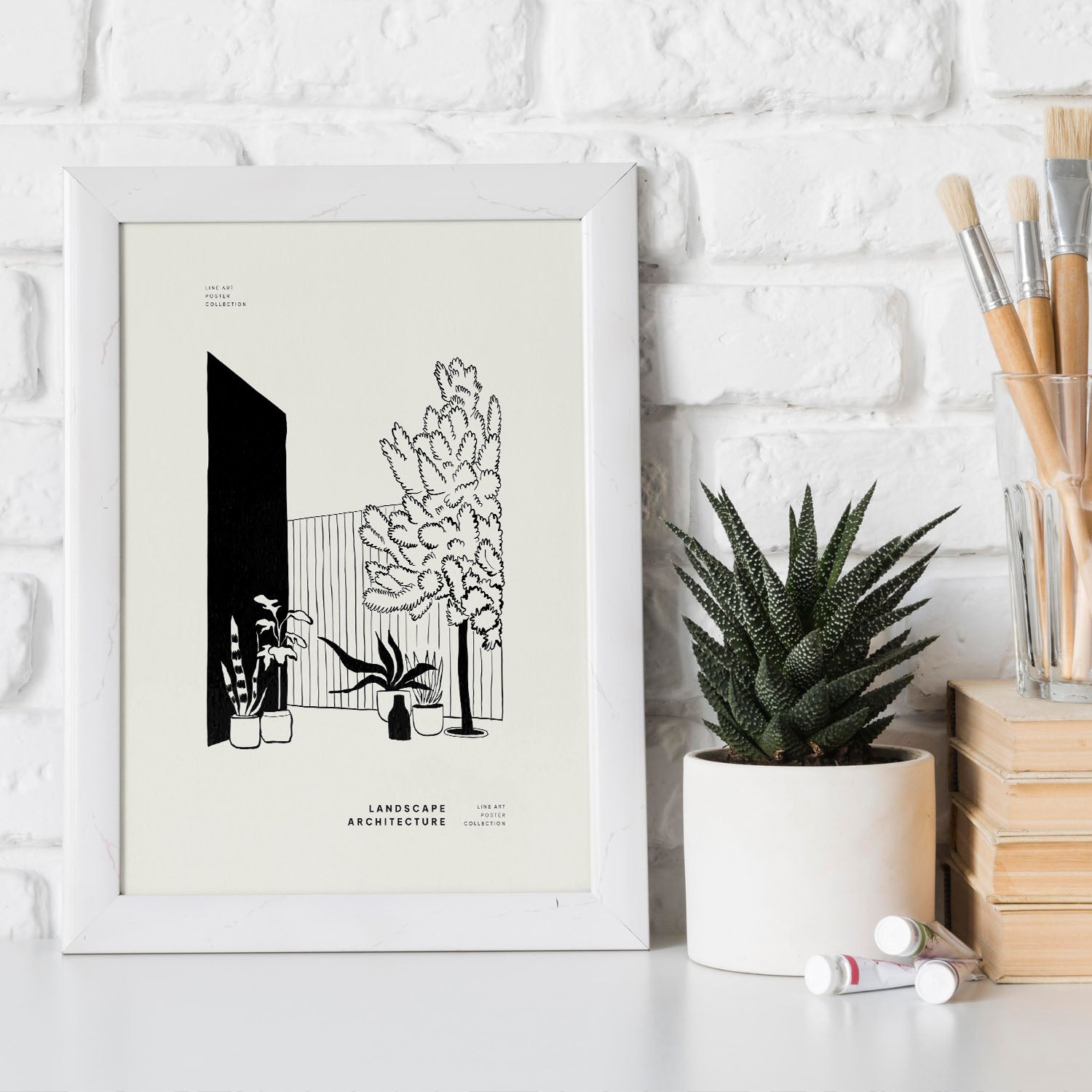 Backyard Plants-Artwork-Nacnic-Nacnic Estudio SL