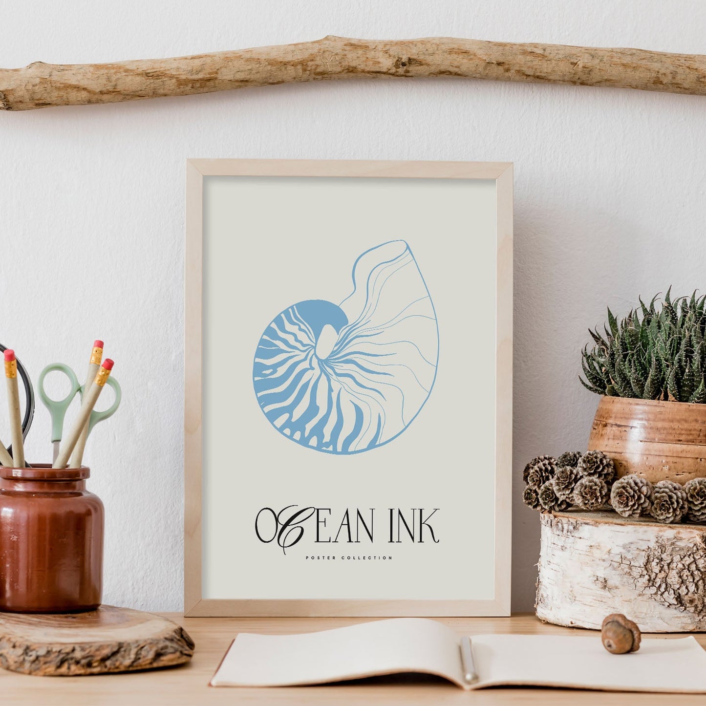Banded Tun Shell-Artwork-Nacnic-Nacnic Estudio SL