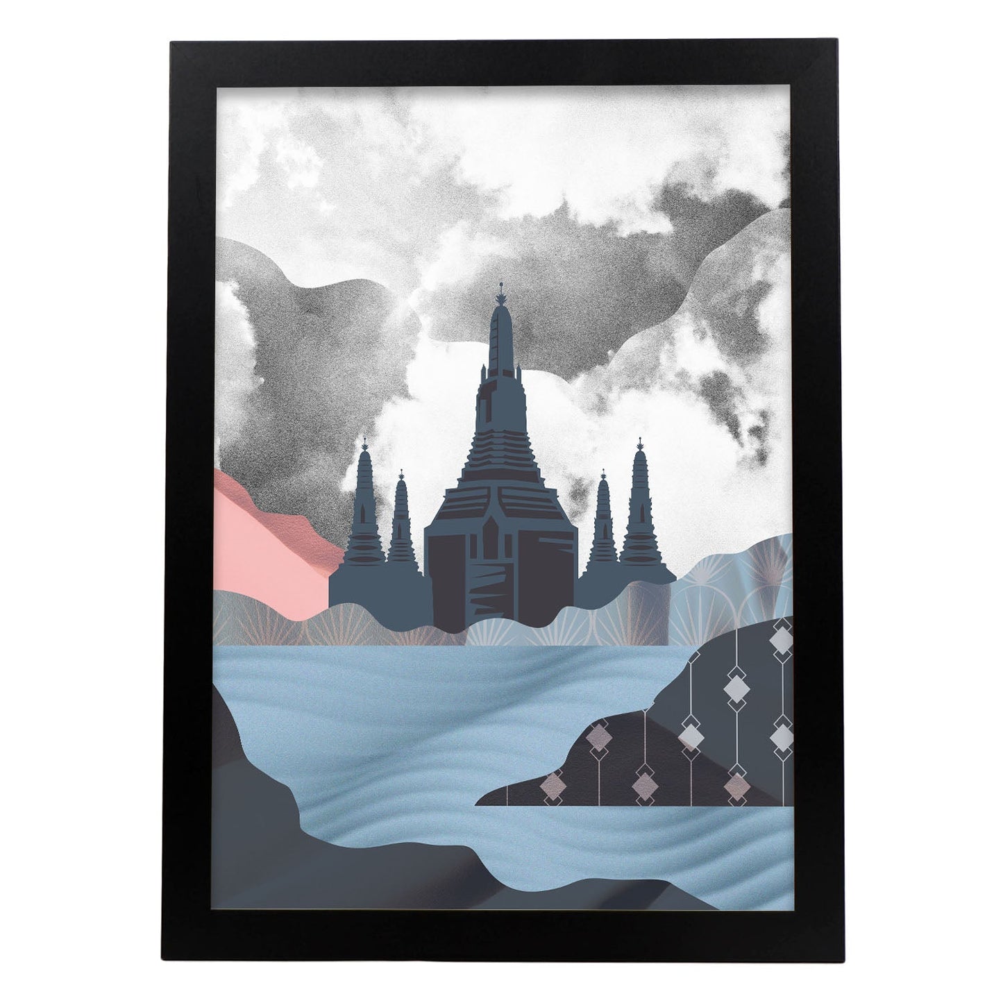 Bangkok Grand Palace-Artwork-Nacnic-A3-Sin marco-Nacnic Estudio SL
