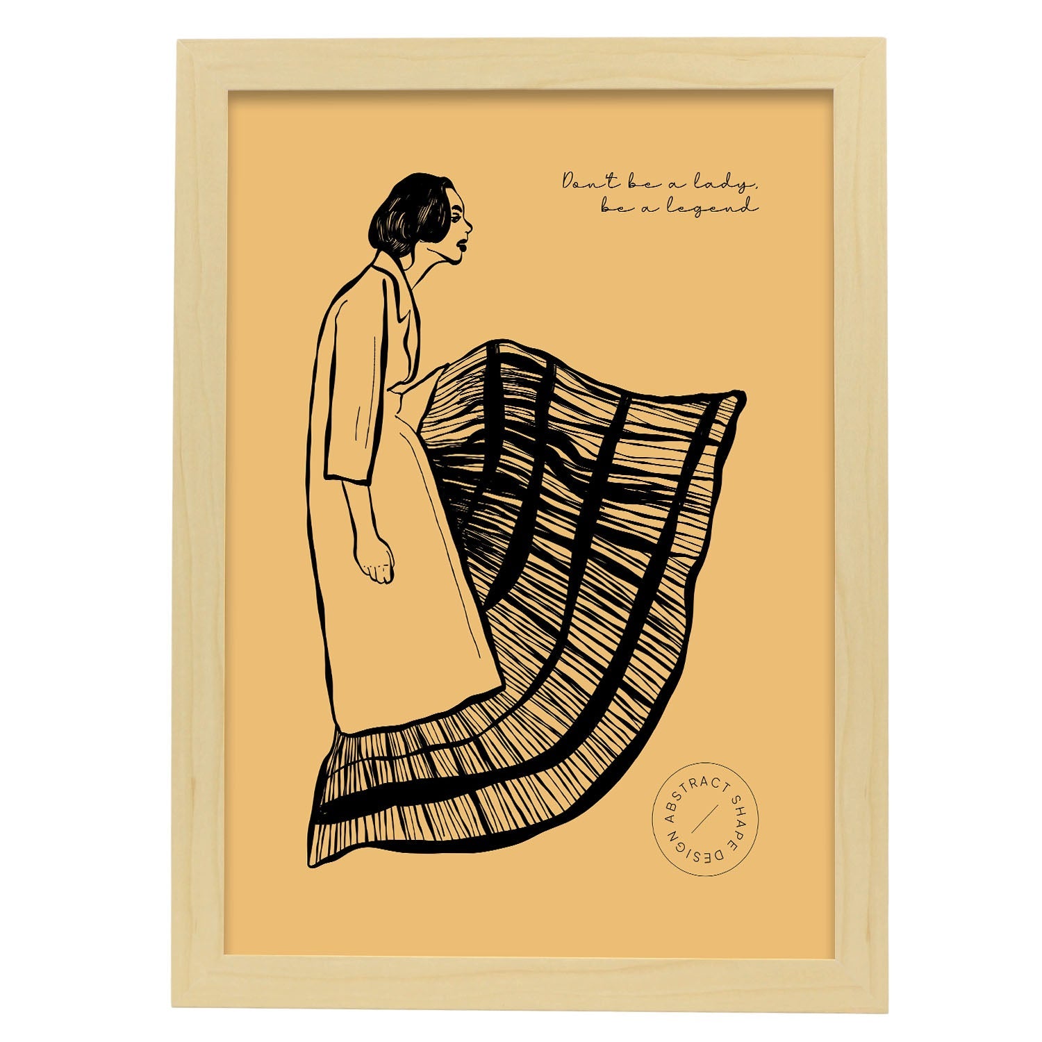 Be Legandary-Artwork-Nacnic-A3-Marco Madera clara-Nacnic Estudio SL