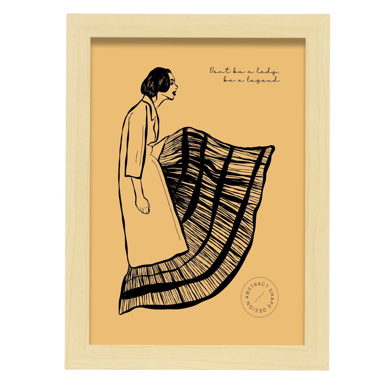 Be Legandary-Artwork-Nacnic-A4-Marco Madera clara-Nacnic Estudio SL