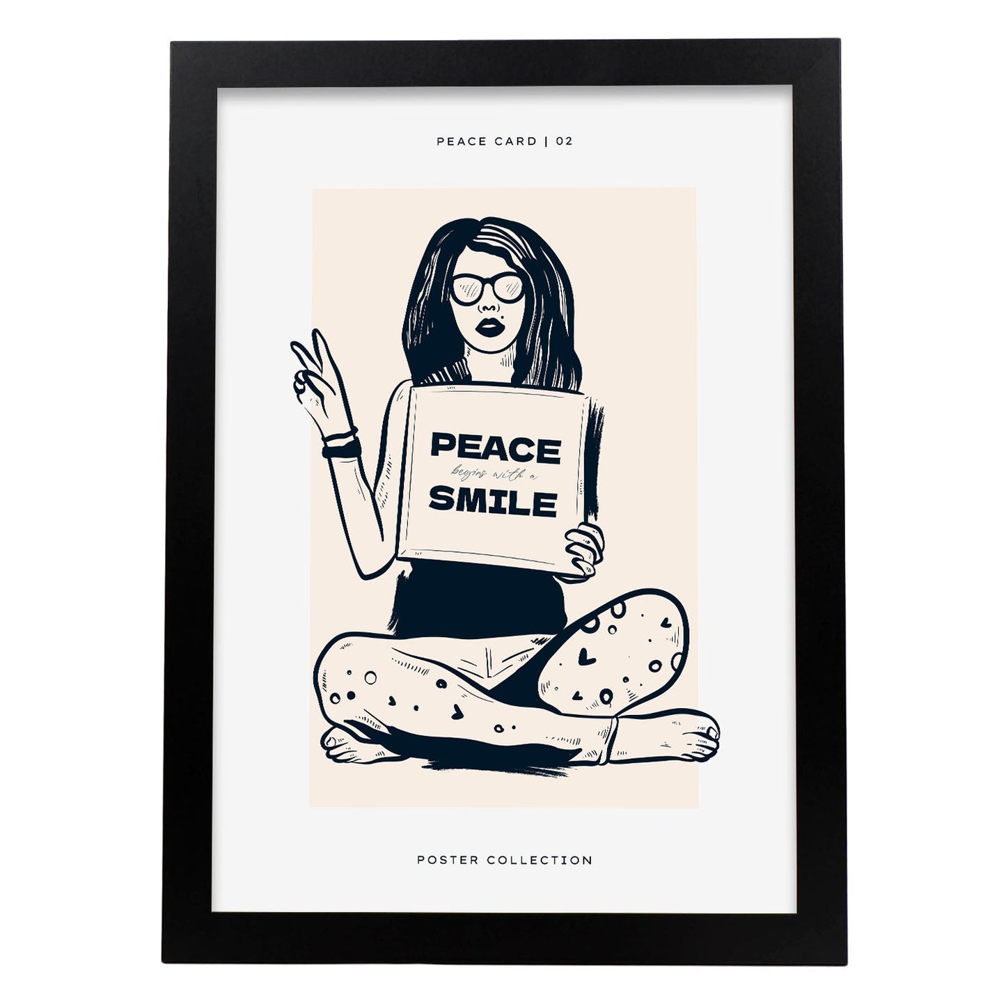 Begins with smile-Artwork-Nacnic-A3-Sin marco-Nacnic Estudio SL