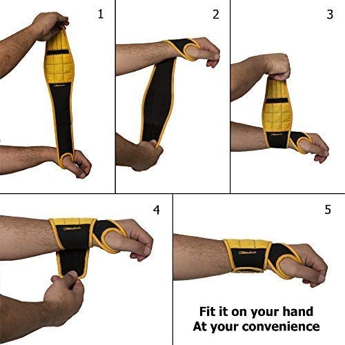 Pulsera Magnética BinyaTools con Imanes Superfuertes para Herramientas - Negro
