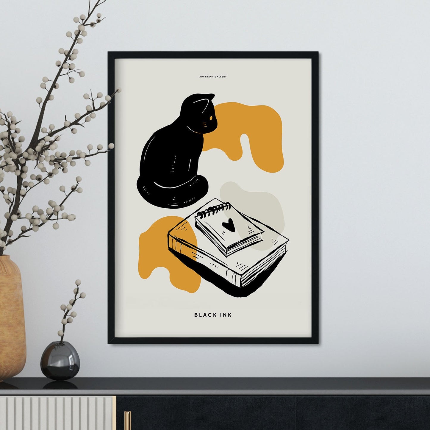 Black cat memo-Artwork-Nacnic-Nacnic Estudio SL