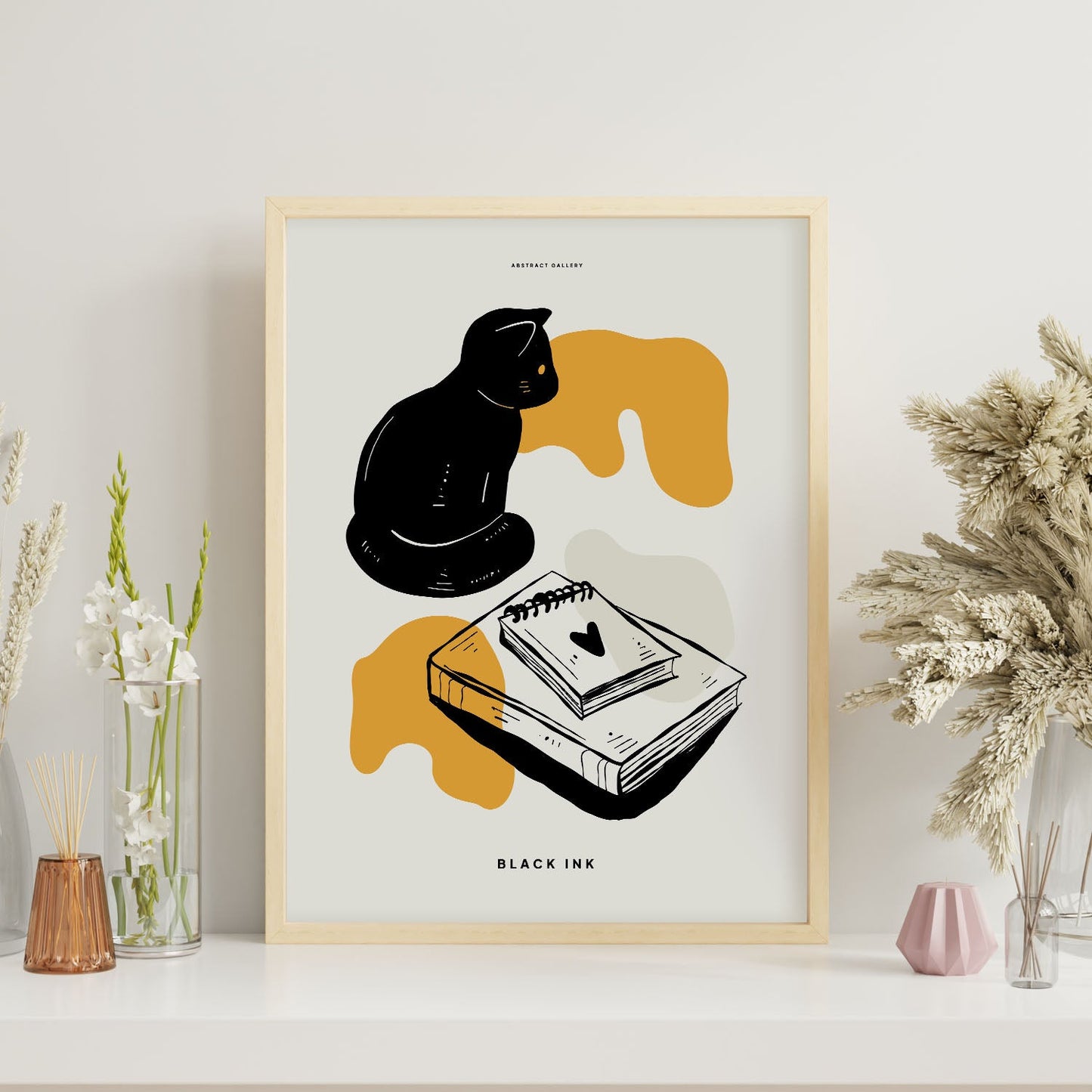 Black cat memo-Artwork-Nacnic-Nacnic Estudio SL