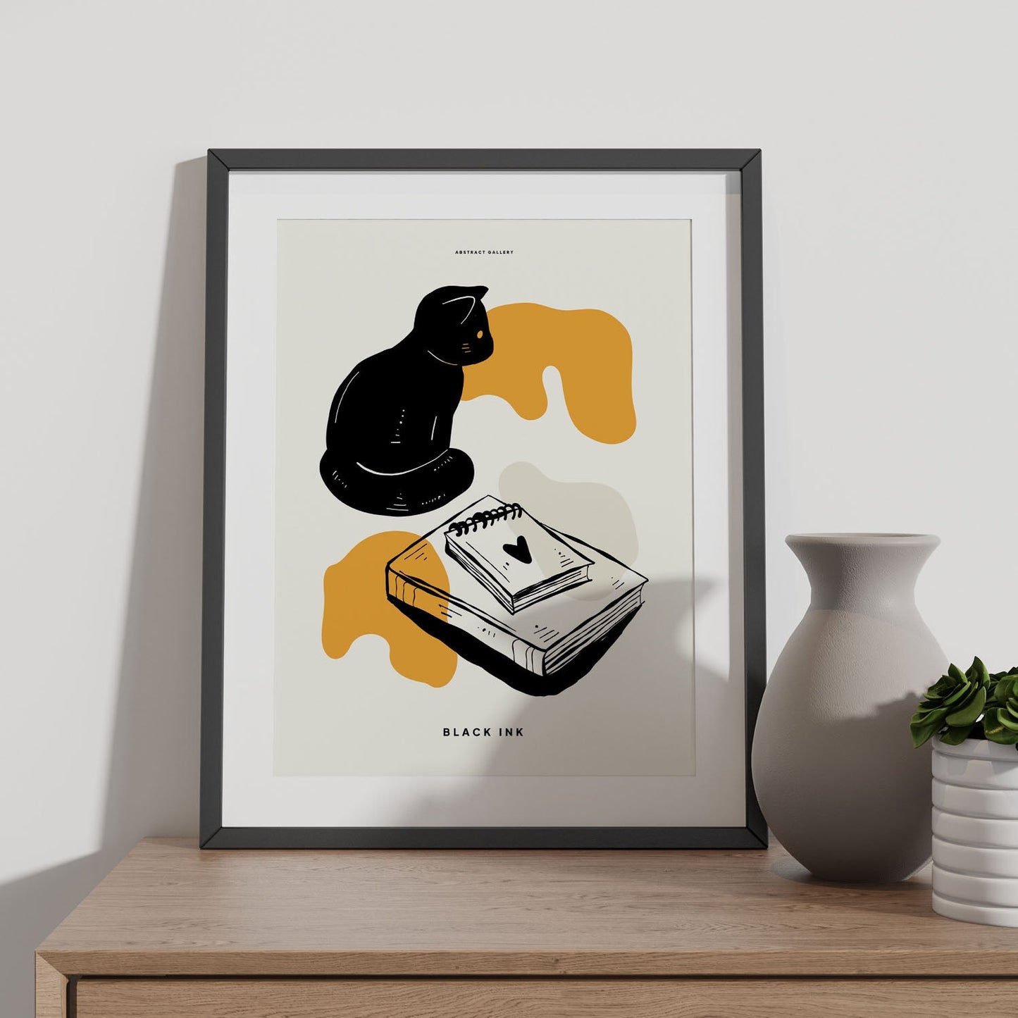 Black cat memo-Artwork-Nacnic-Nacnic Estudio SL