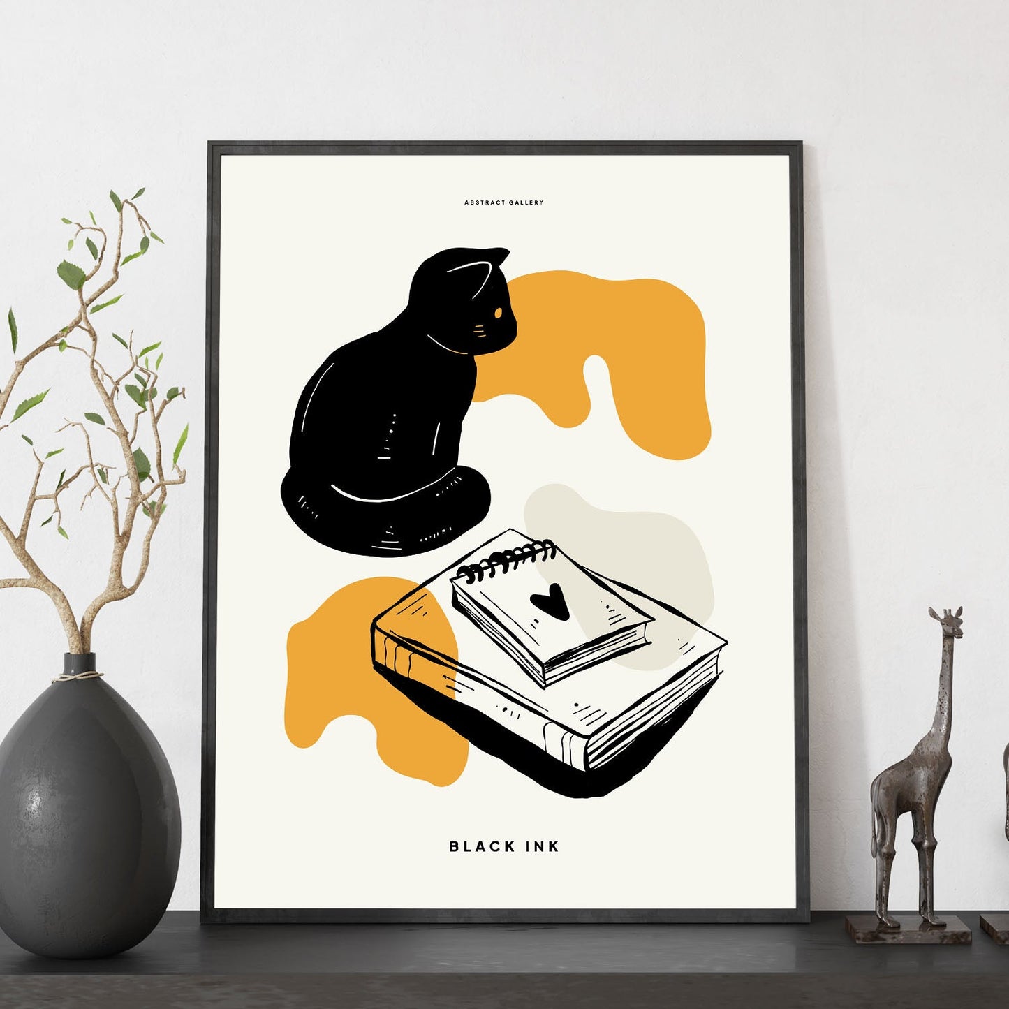 Black cat memo-Artwork-Nacnic-Nacnic Estudio SL