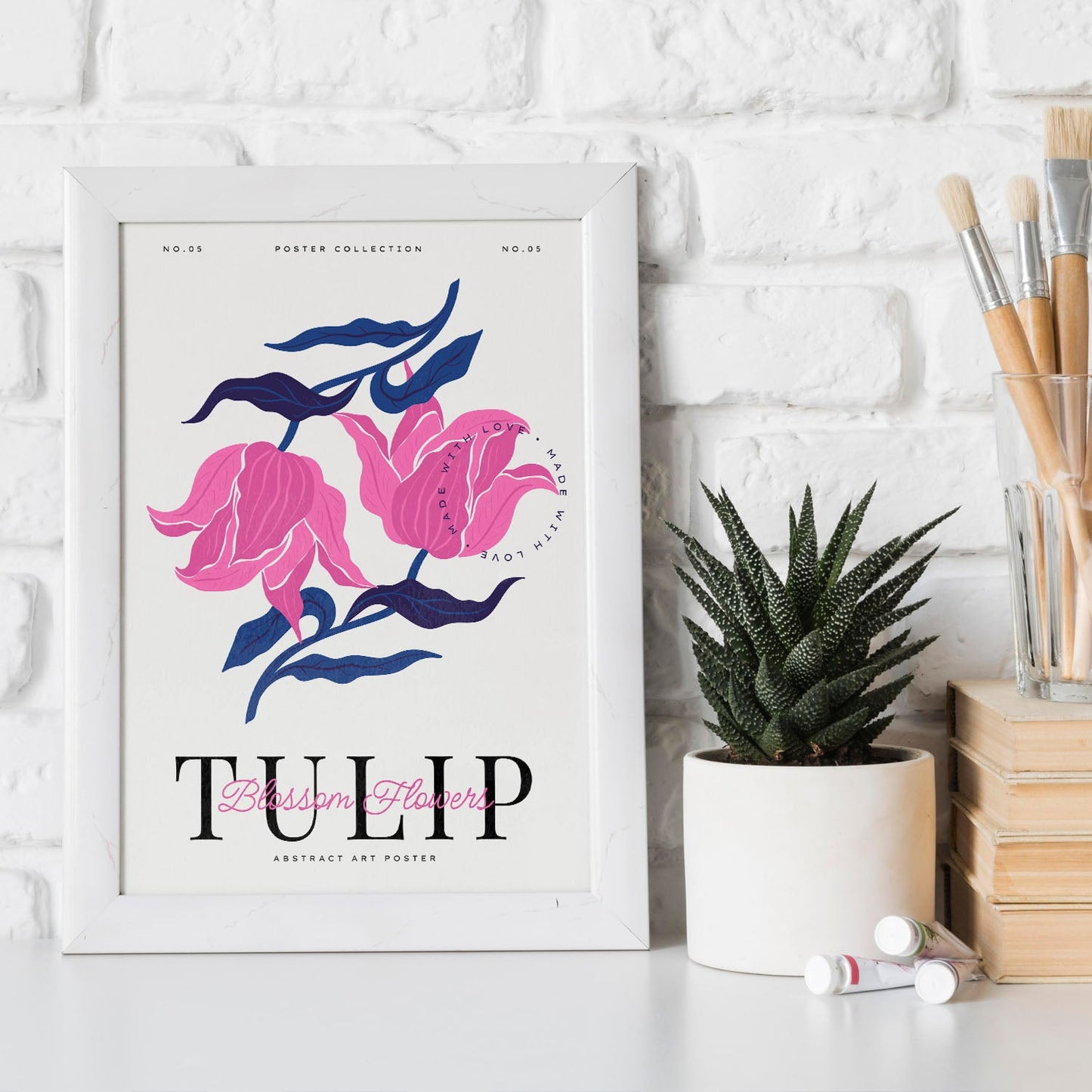 Blossom Flowers Tulip-Artwork-Nacnic-Nacnic Estudio SL