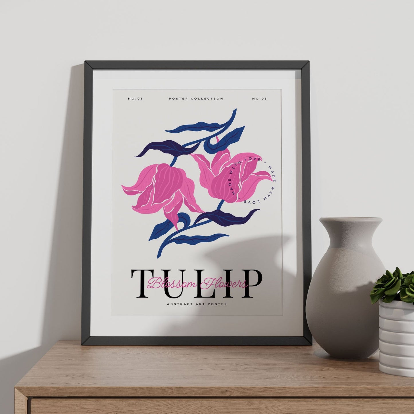 Blossom Flowers Tulip-Artwork-Nacnic-Nacnic Estudio SL