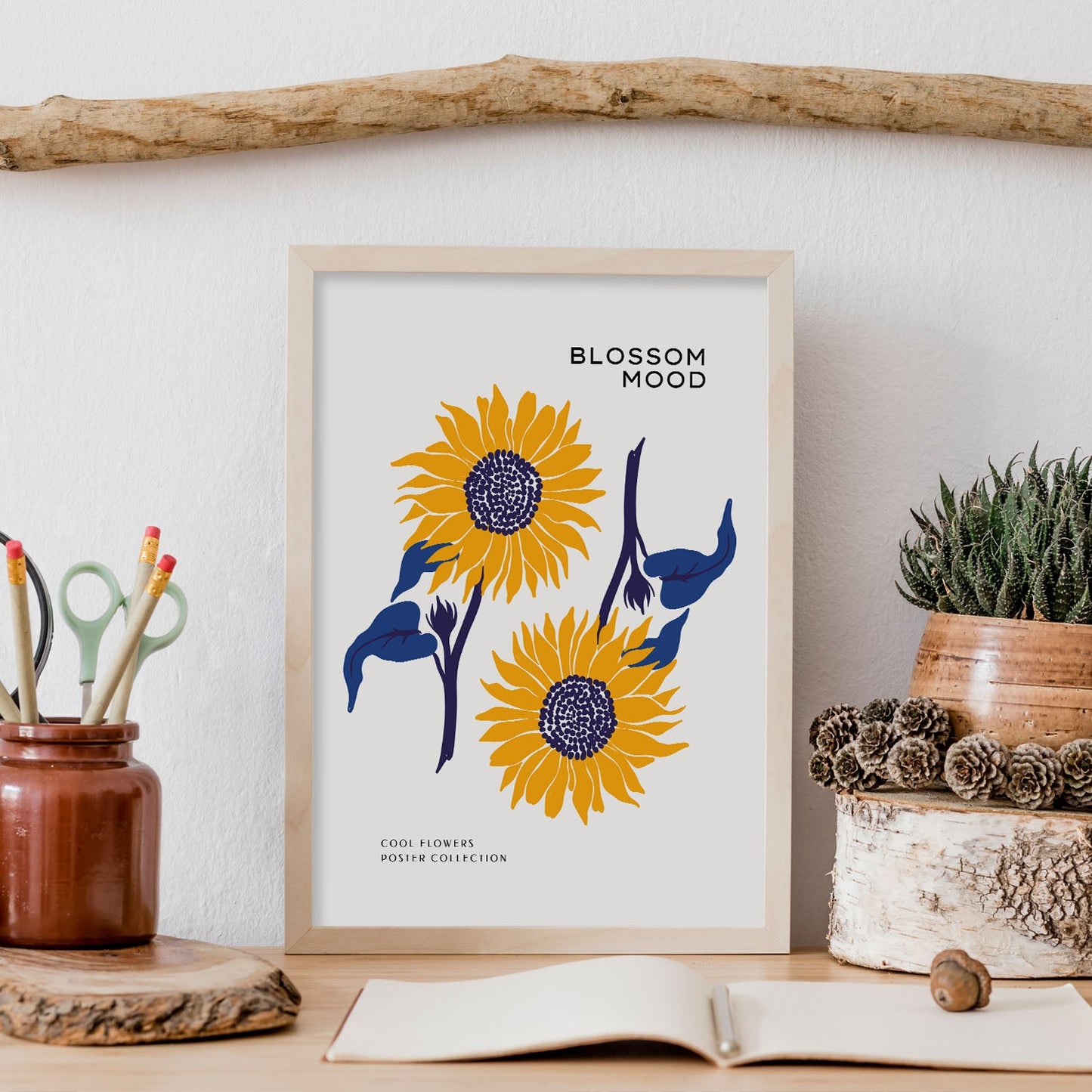 Blossom Mood Sunflower-Artwork-Nacnic-Nacnic Estudio SL