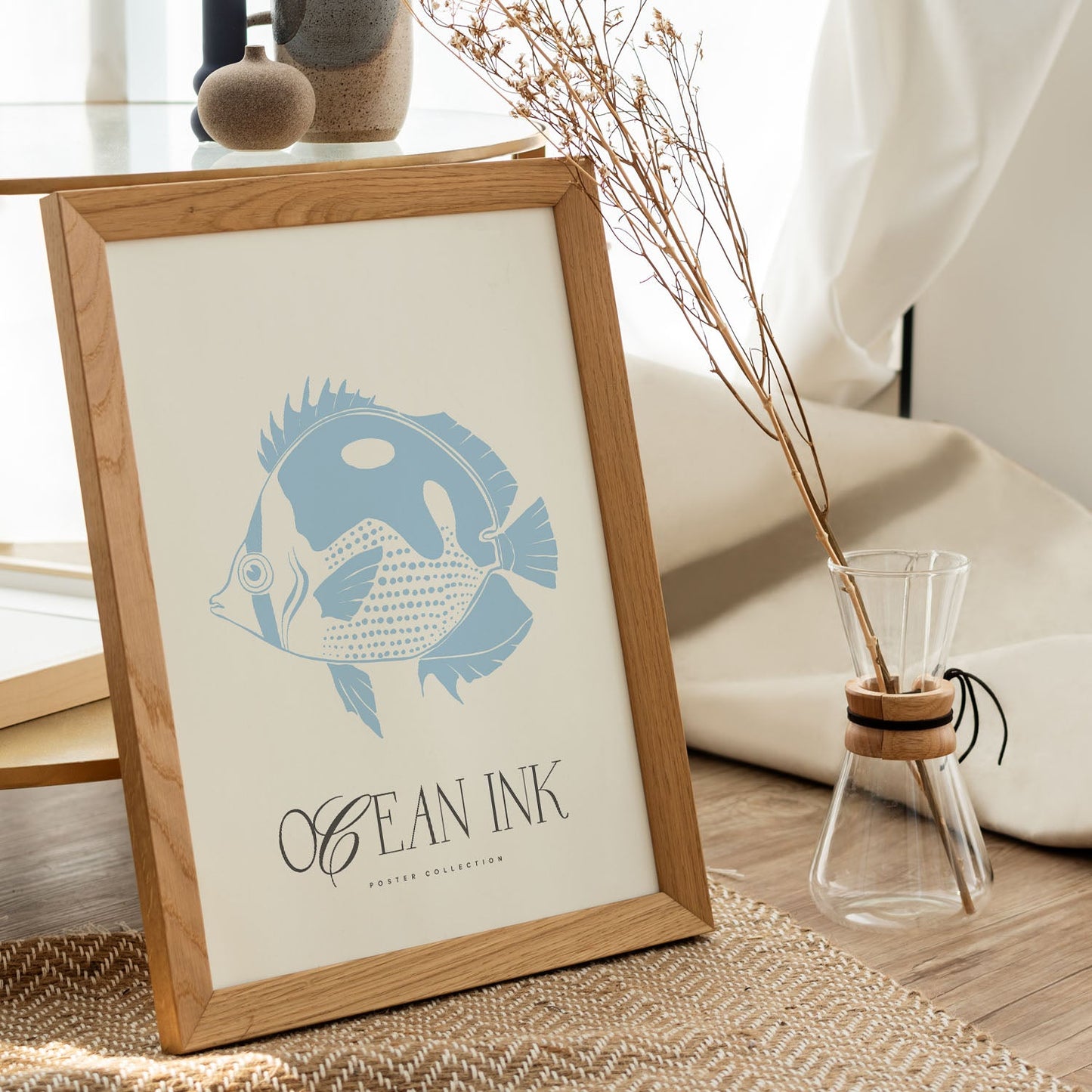 Blue Butterflyfish-Artwork-Nacnic-Nacnic Estudio SL