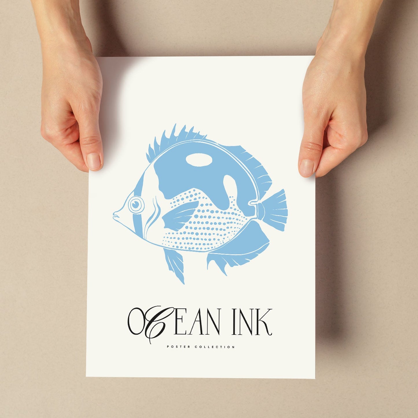 Blue Butterflyfish-Artwork-Nacnic-Nacnic Estudio SL