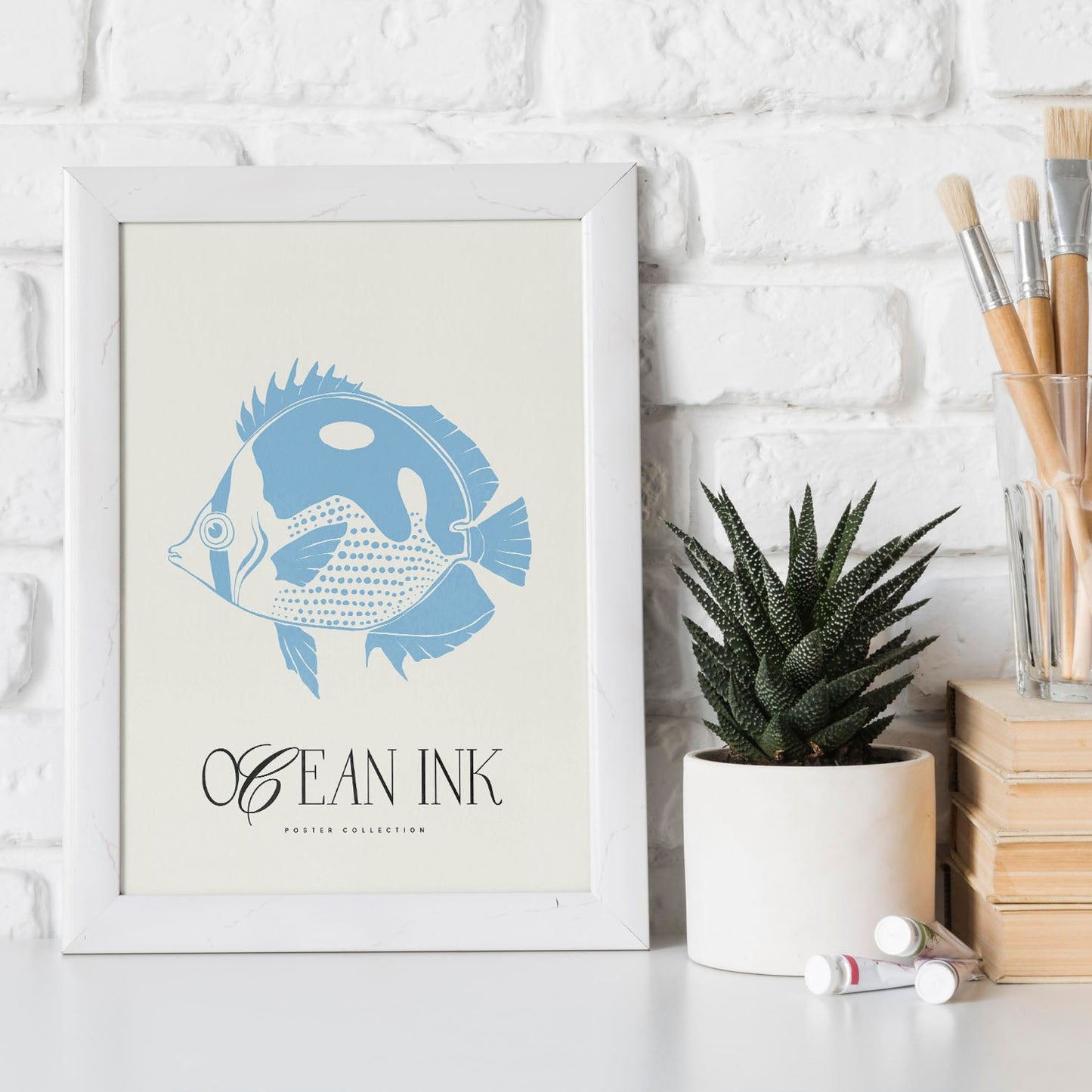 Blue Butterflyfish-Artwork-Nacnic-Nacnic Estudio SL