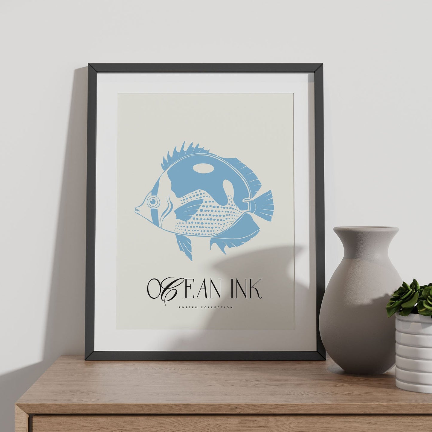 Blue Butterflyfish-Artwork-Nacnic-Nacnic Estudio SL