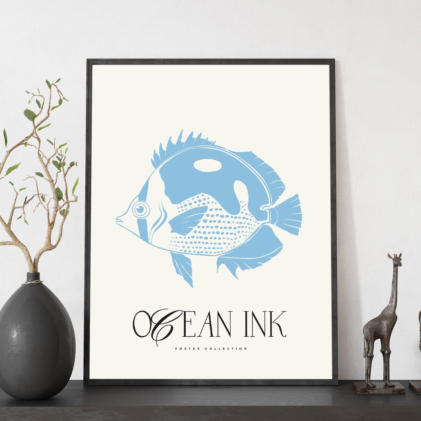 Blue Butterflyfish-Artwork-Nacnic-Nacnic Estudio SL