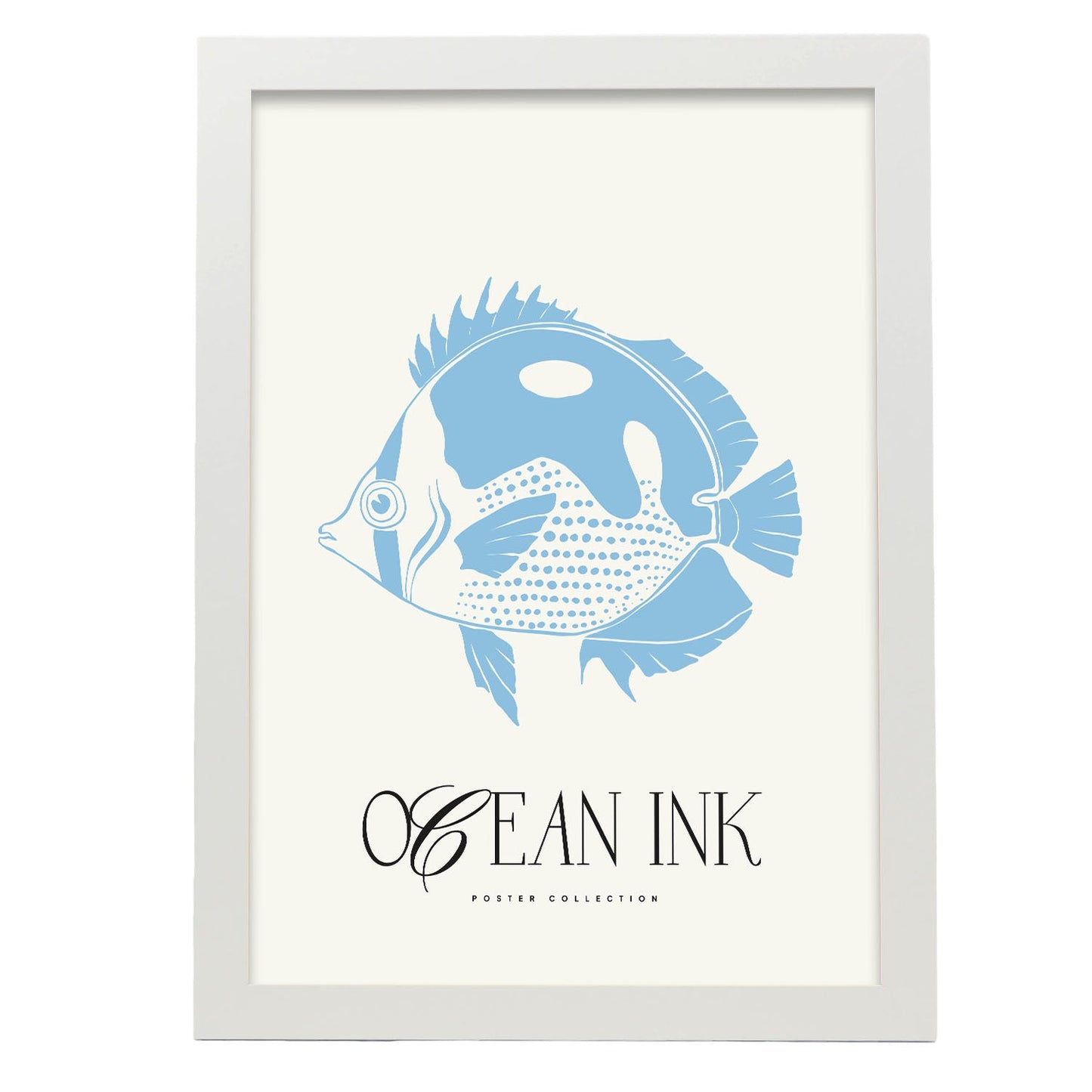 Blue Butterflyfish-Artwork-Nacnic-A3-Marco Blanco-Nacnic Estudio SL