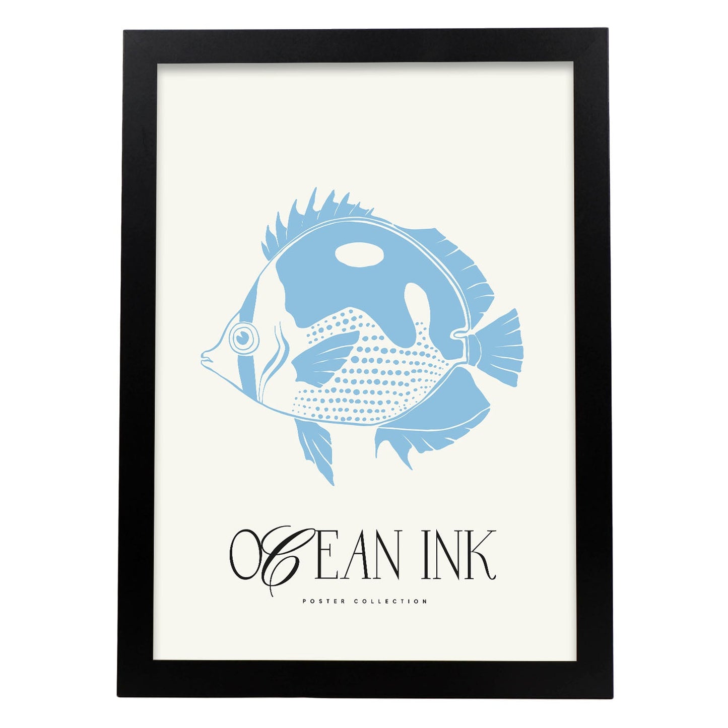 Blue Butterflyfish-Artwork-Nacnic-A3-Sin marco-Nacnic Estudio SL