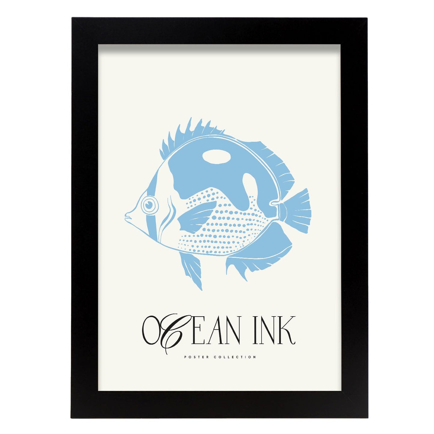 Blue Butterflyfish-Artwork-Nacnic-A4-Sin marco-Nacnic Estudio SL