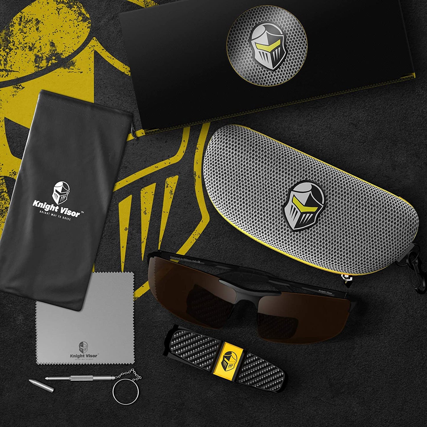 Gafas de Sol Deportivas Polarizadas BLUPOND KNIGHT VISOR para Pesca, Conducción y Caza