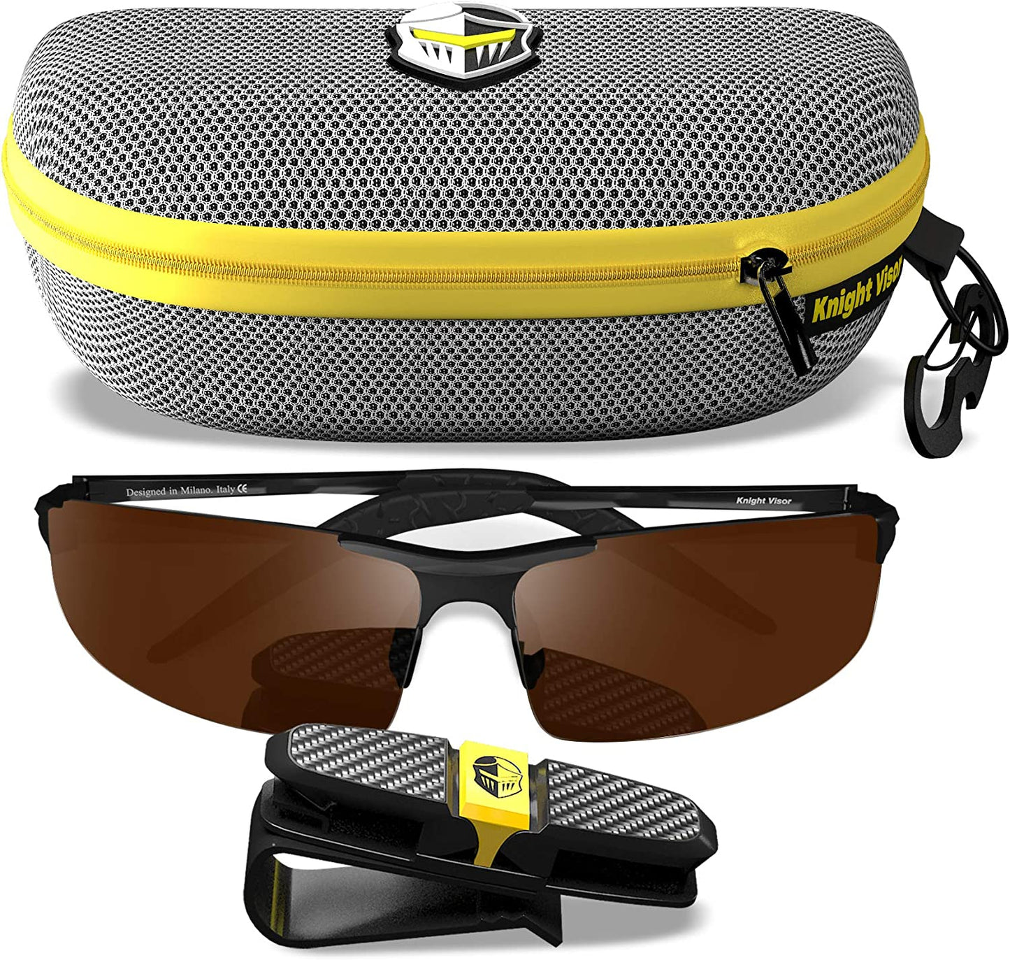 Gafas de Sol Deportivas Polarizadas BLUPOND KNIGHT VISOR para Pesca, Conducción y Caza