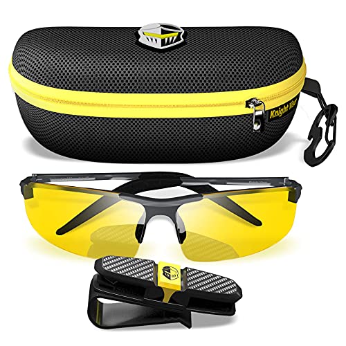 BLUPOND KNIGHT VISOR Gafas semi-polarizadas y antirreflectantes para conducción y deportes – Marco de titanio con soporte para clip de coche-Blupond-Nacnic Estudio SL