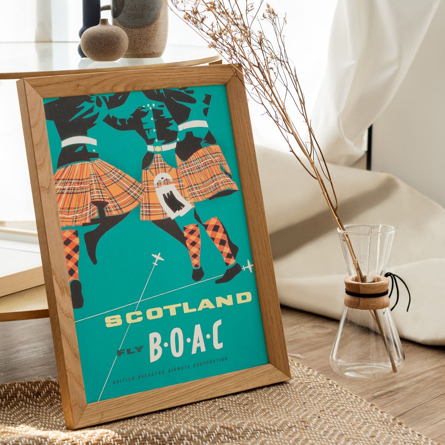 BOAC-Scotland-Airline-Poster-Artwork-Nacnic-Nacnic Estudio SL