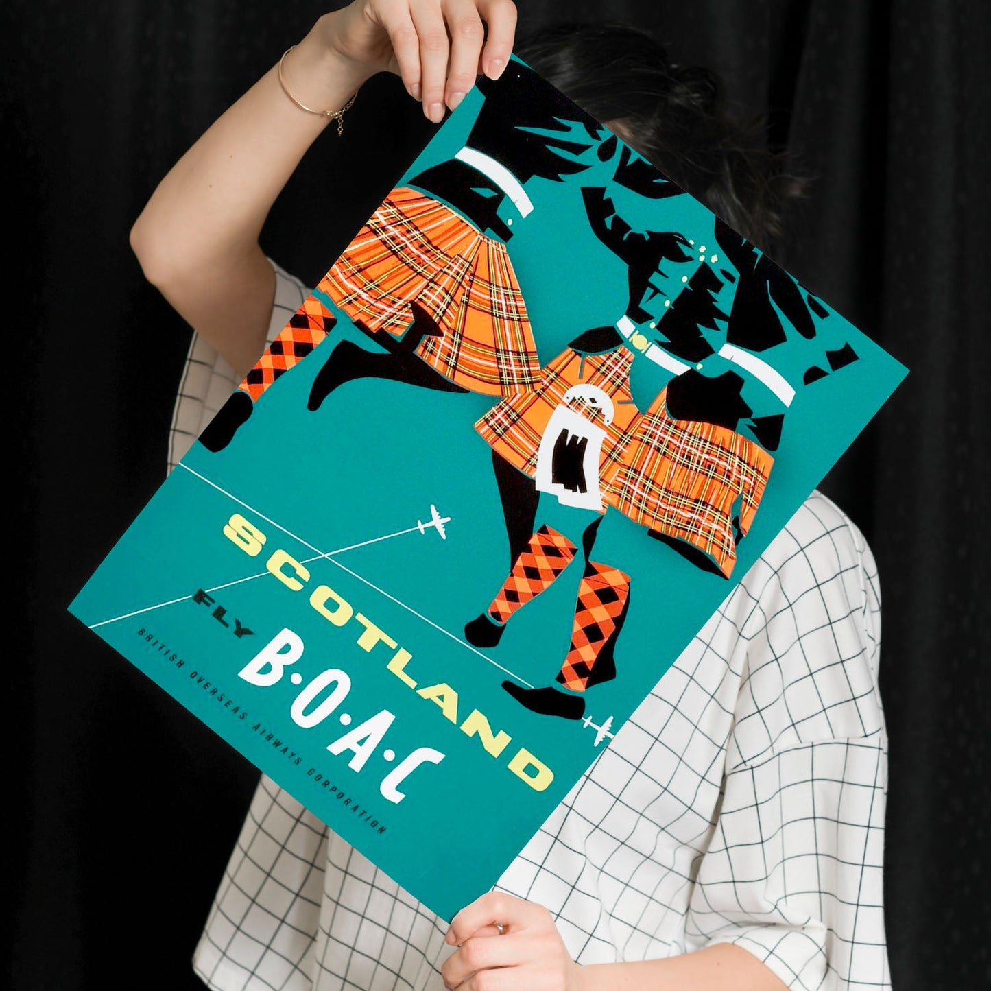 BOAC-Scotland-Airline-Poster-Artwork-Nacnic-Nacnic Estudio SL