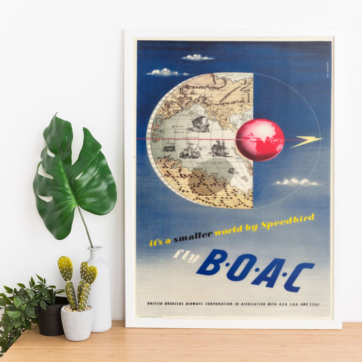 BOAC-vintage-airline-poster-map-Artwork-Nacnic-Nacnic Estudio SL